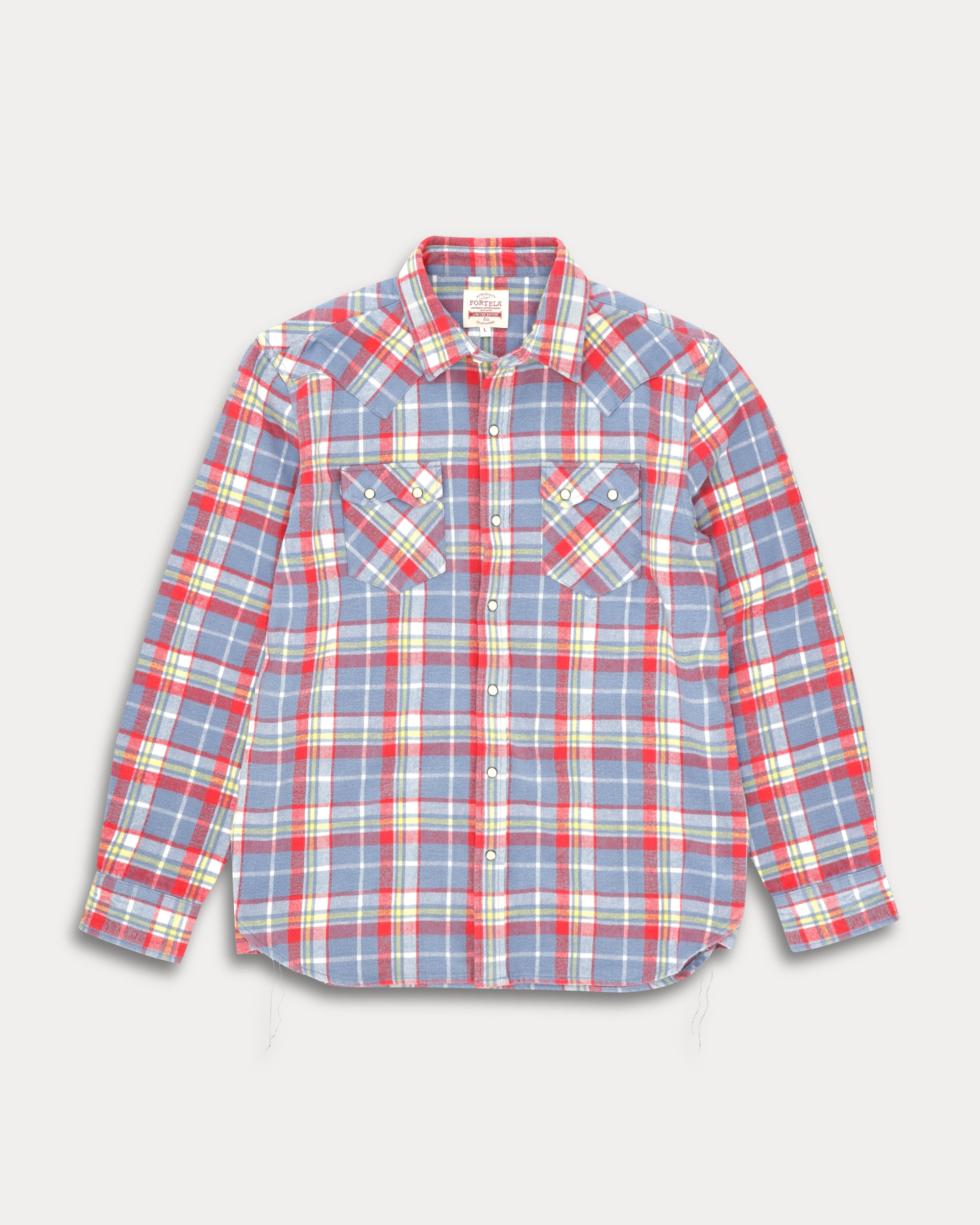 Josh Camicia texana in Cotone a Quadri