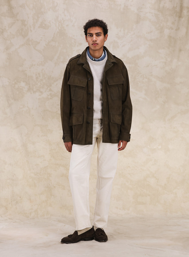 Julian Giacca Jungle In Camoscio