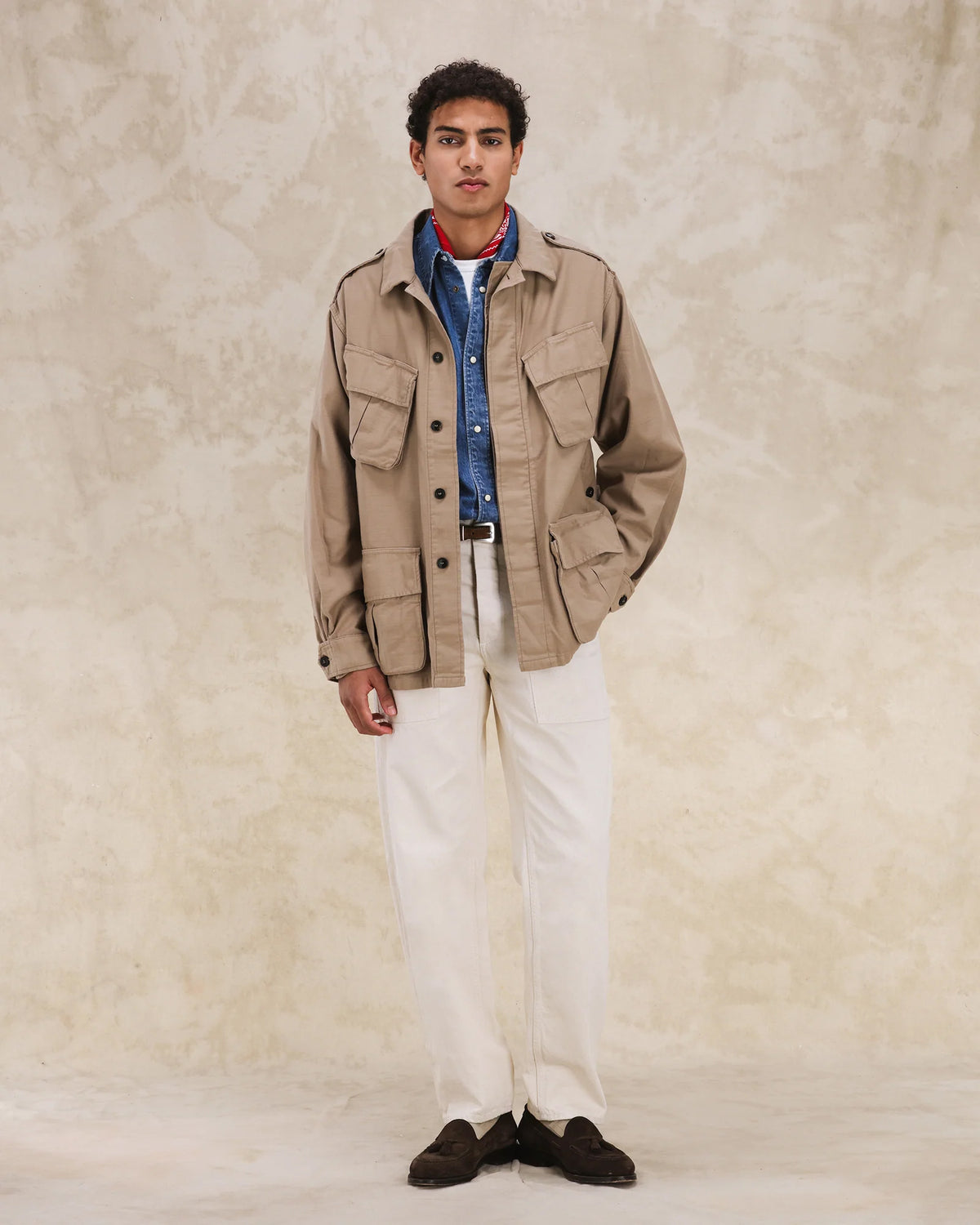 Jungle Cotton Jacket With Pockets