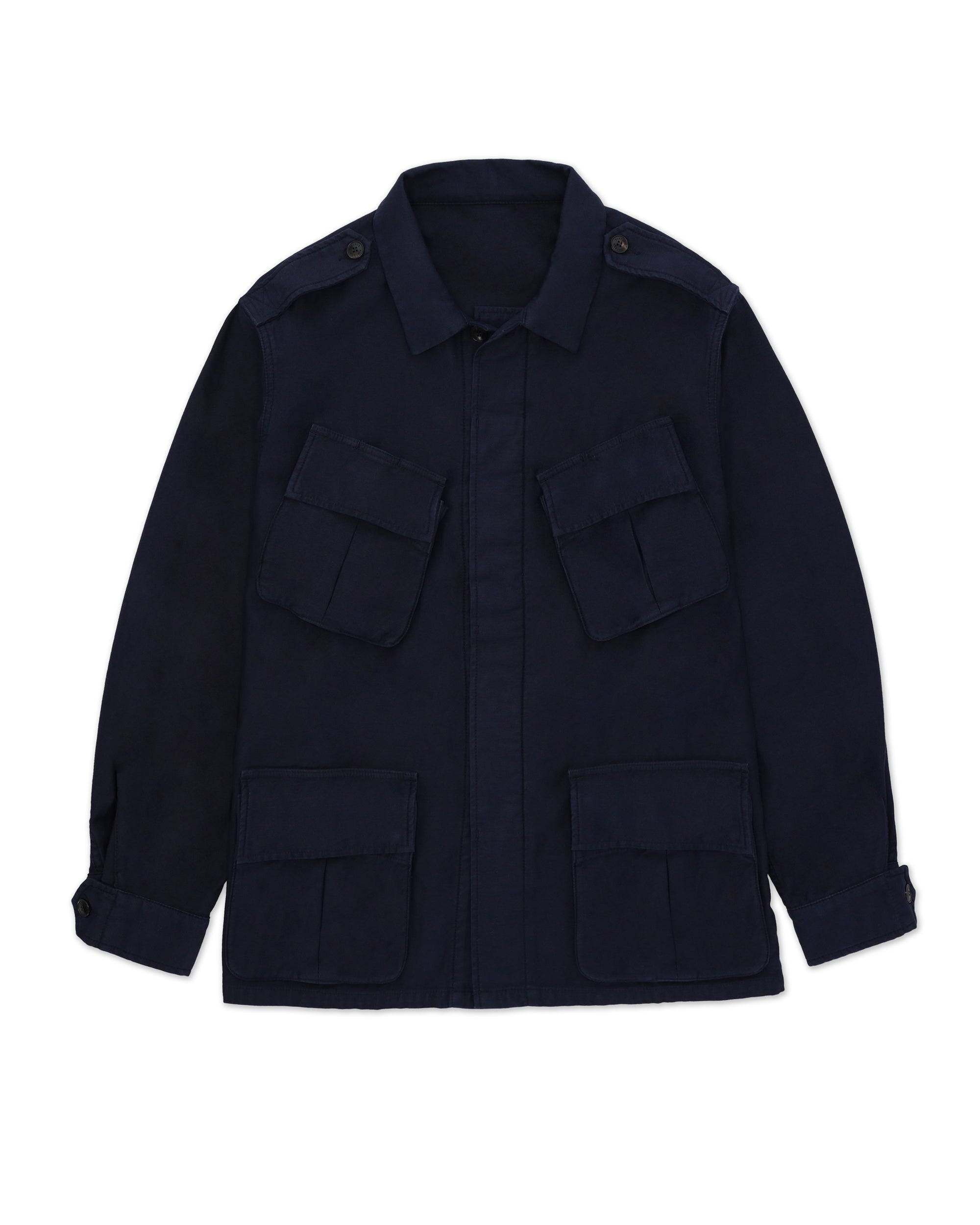 Jungle Giacca Con Tasche In Cotone