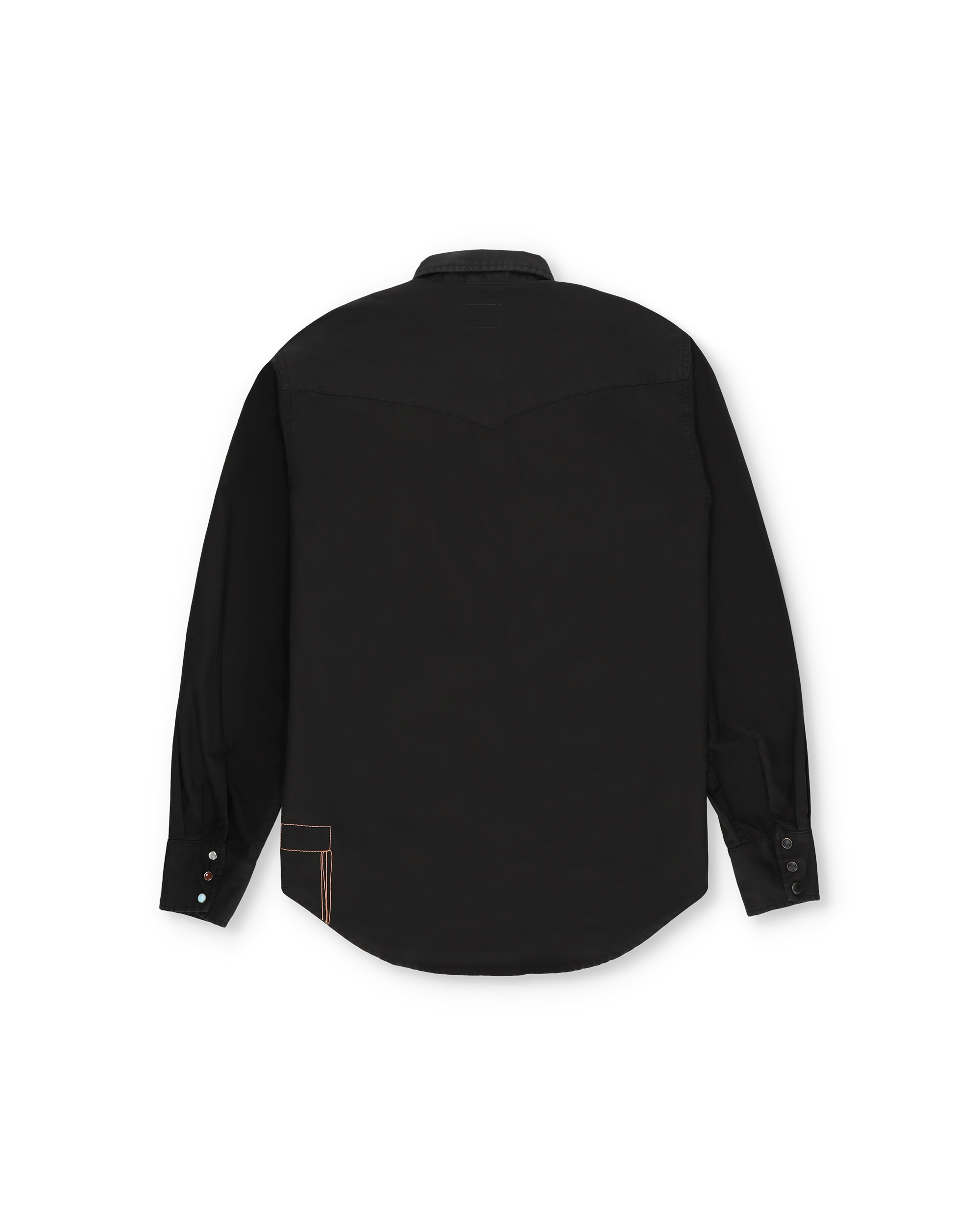 Kayacebb Camicia Western Bottone Nero