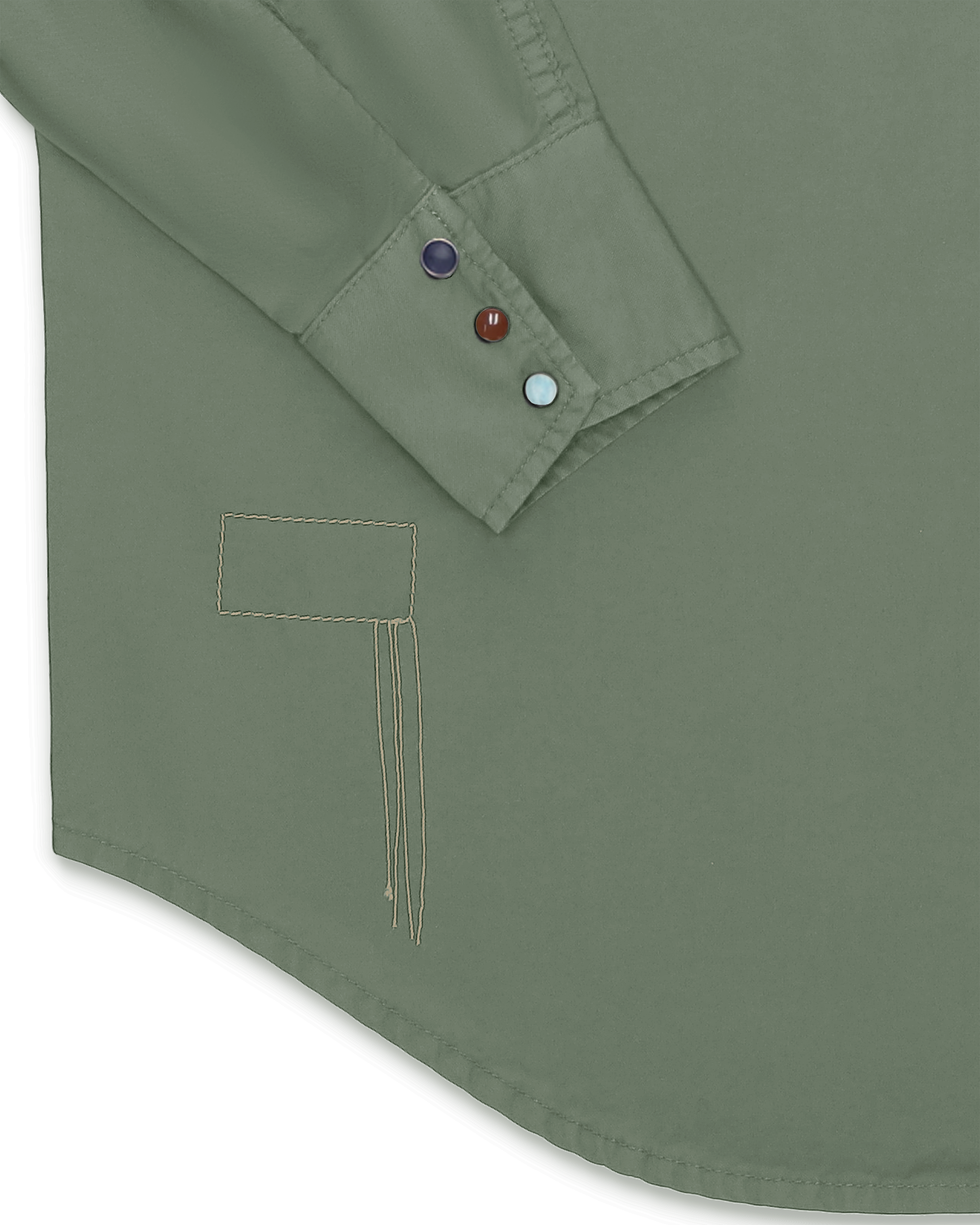 Kayacebb Camicia Western Bottone Nero