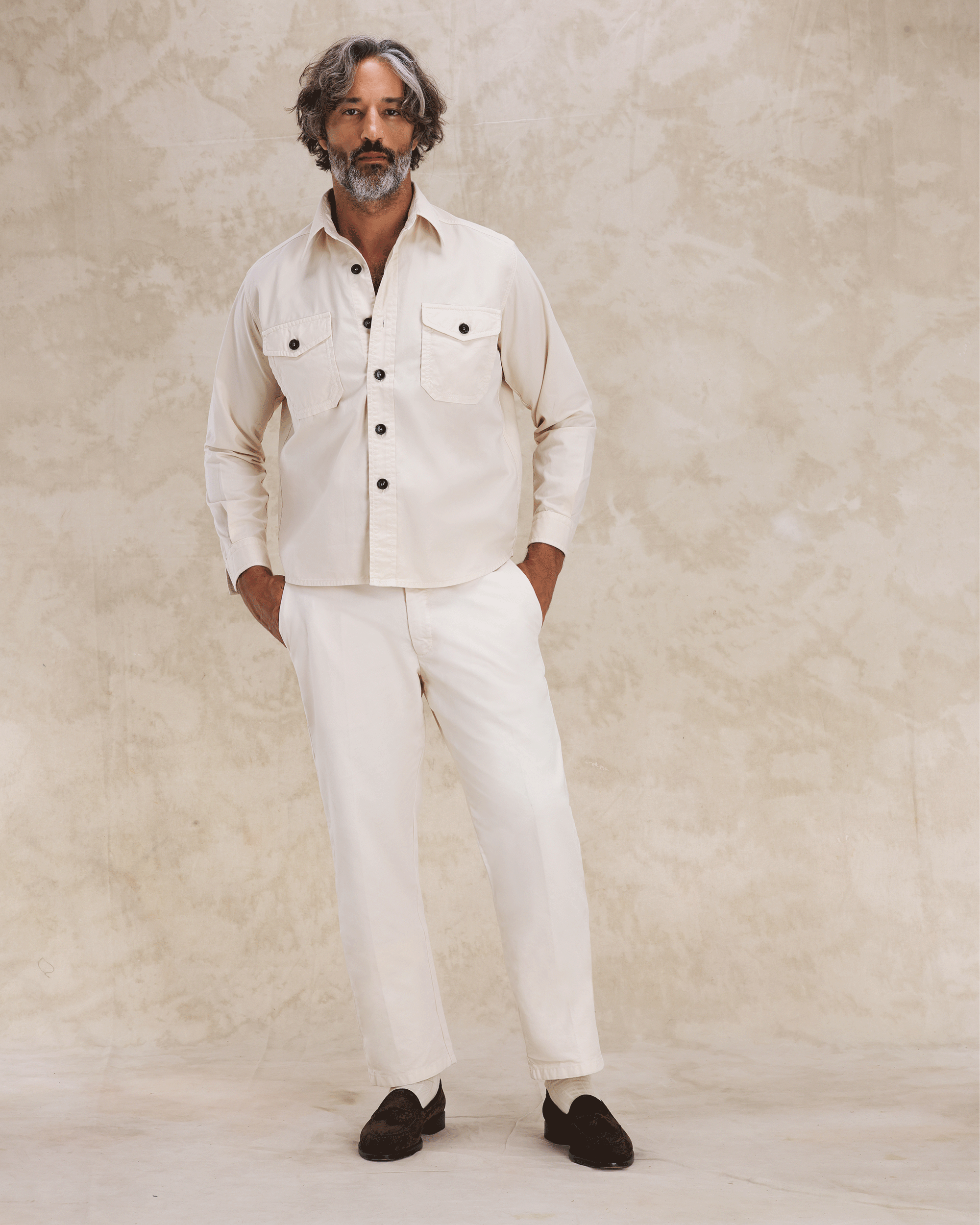 Kenny Overshirt In Twill di Cotone