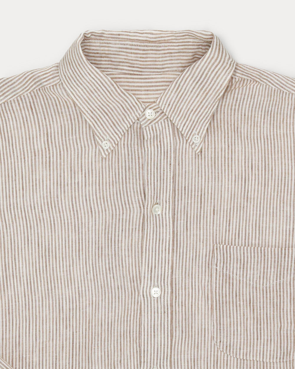 King Camicia In Lino Con Tasca