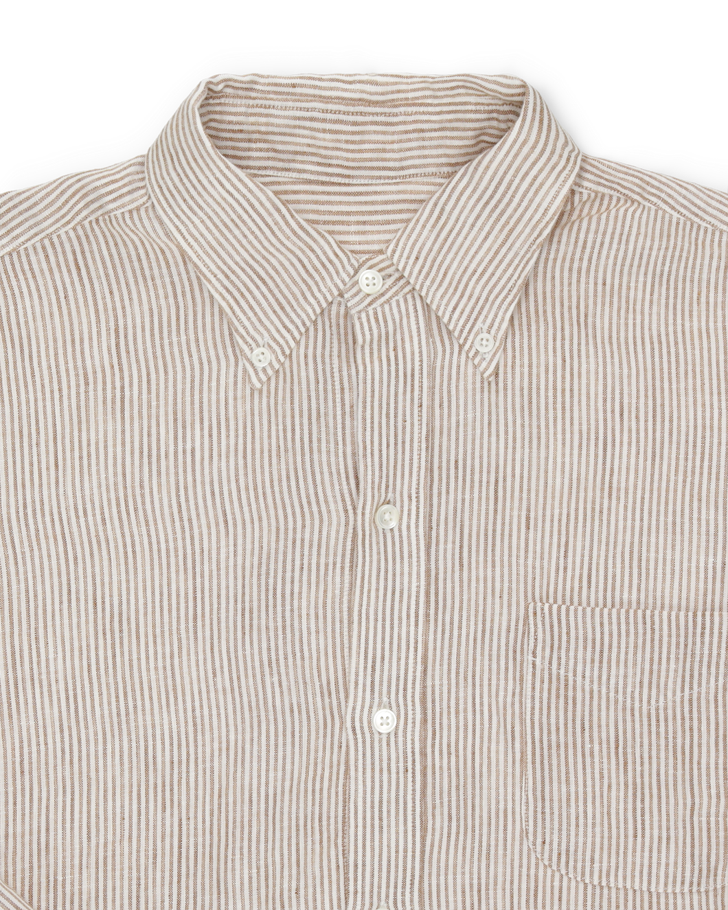 King Camicia In Lino Con Tasca