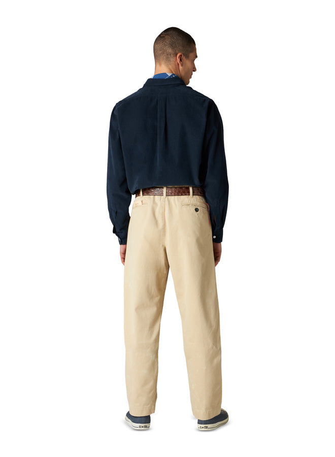 King Camicia In Velluto A Coste