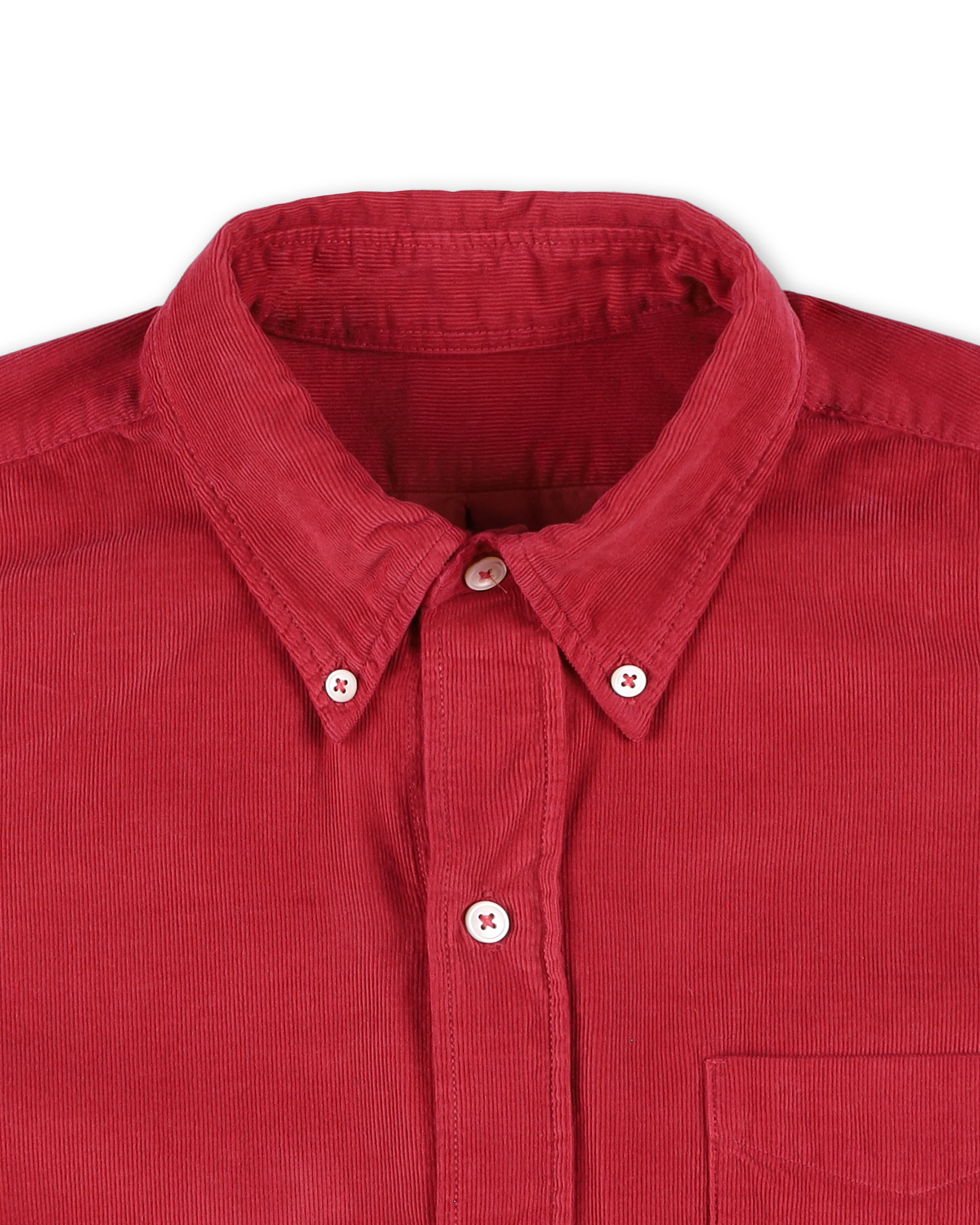 King Camicia In Velluto A Coste