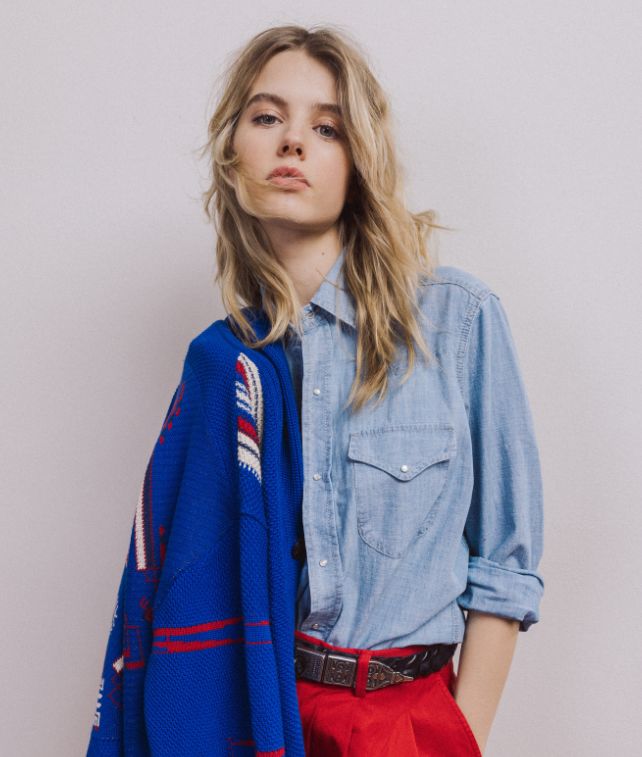 Kira Camicia In Chambray