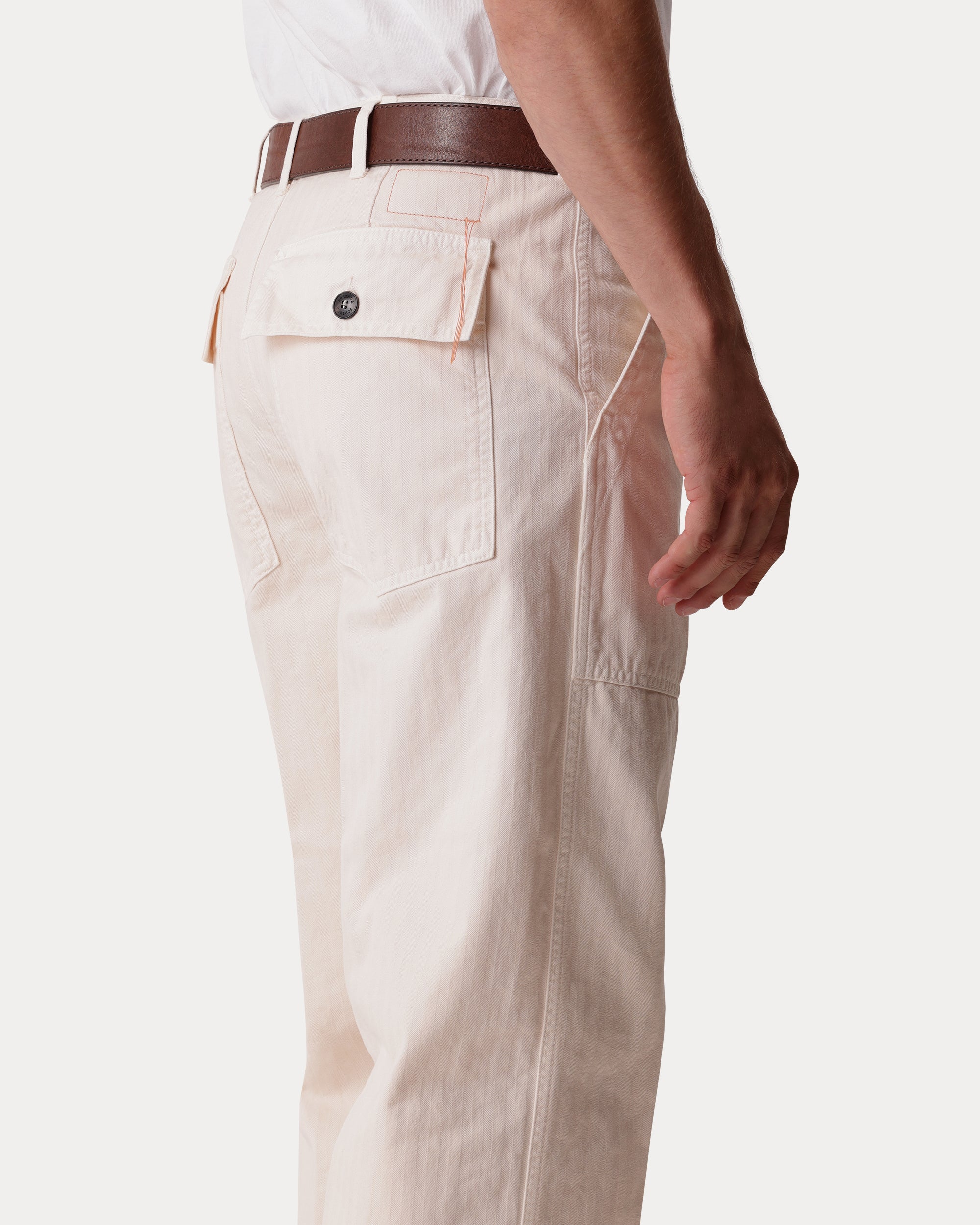 Laos Cotton Herringbone Fatigue Pants