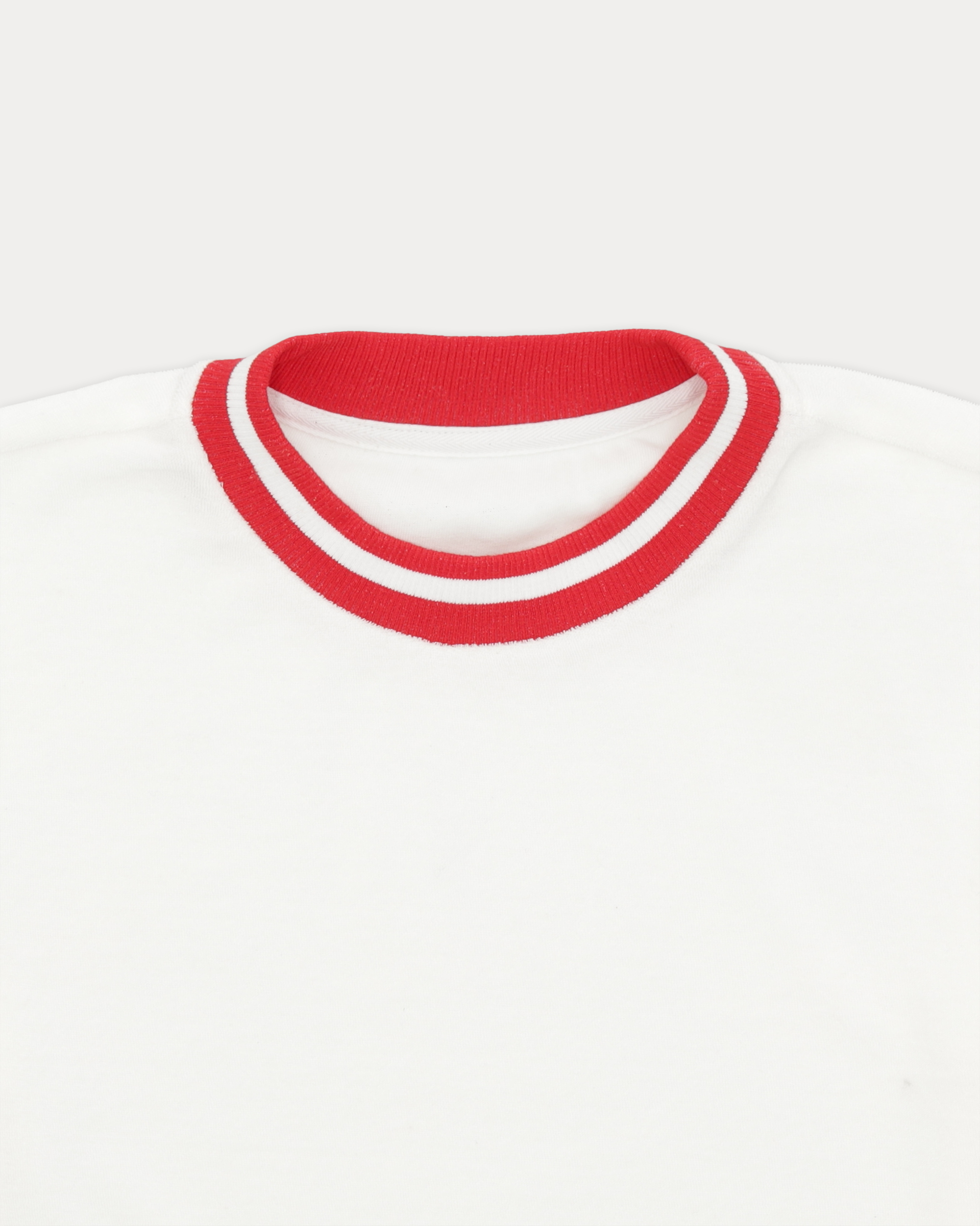 Led Terry Jersey T-Shirt With Striped Border