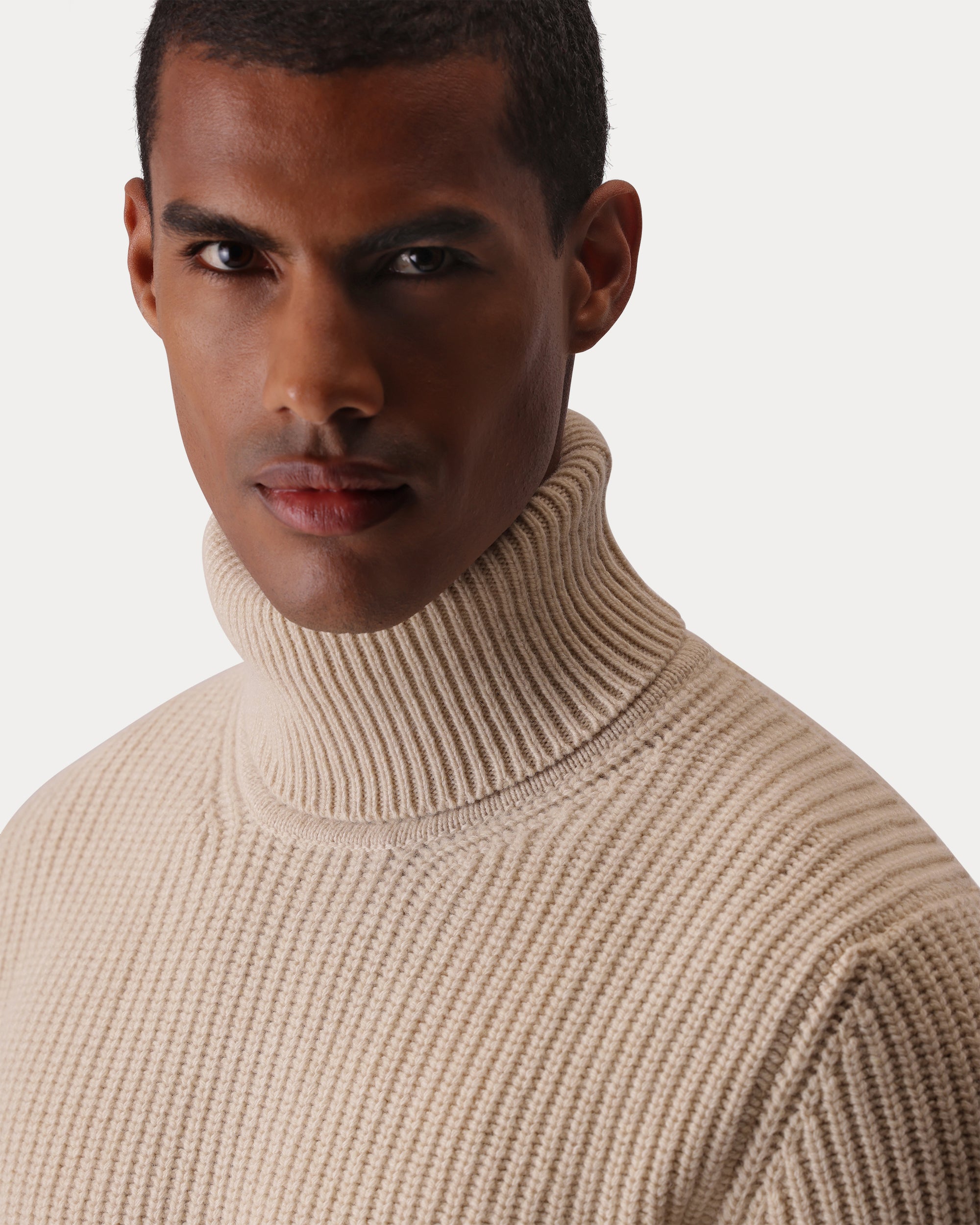Lion High Neck Wool Jumper