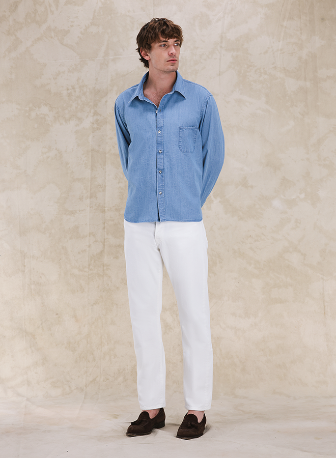 Liam Shirt Cotton With Chest Pocket Stondato