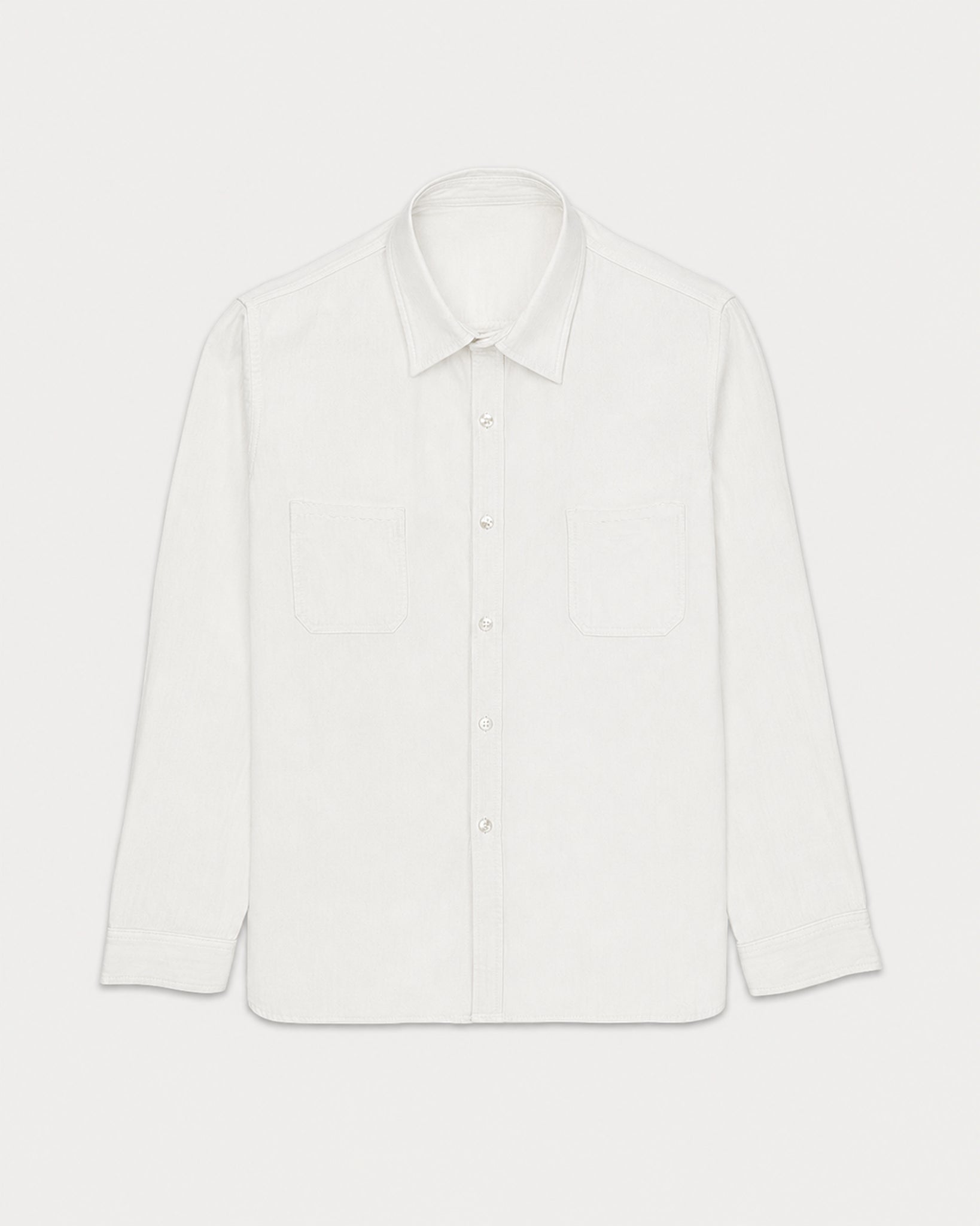 Liam Cotton Shirt With Rounded Pocket
