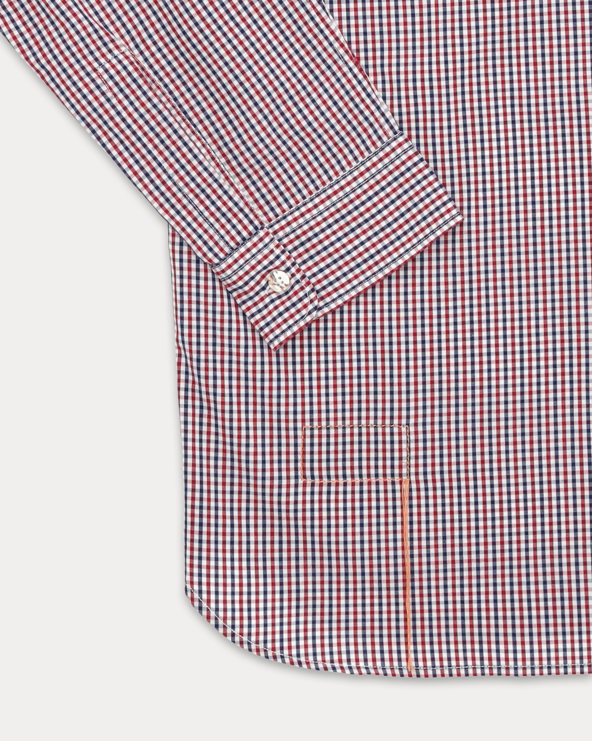 Liam Camicia In Cotone Con Taschino Stondato