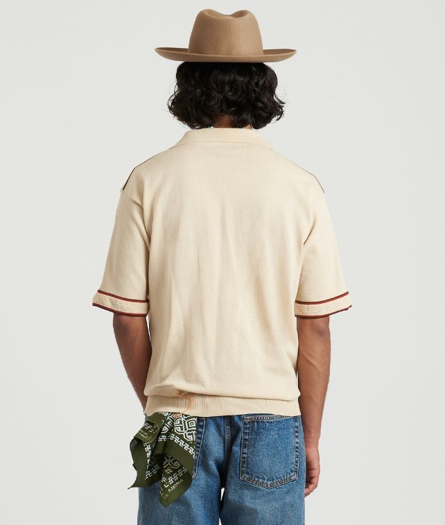 Hank Polo In Cotone Con Scollo A V