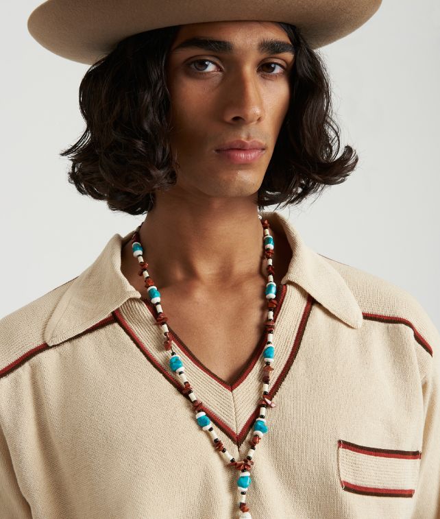 Hank Polo In Cotone Con Scollo A V