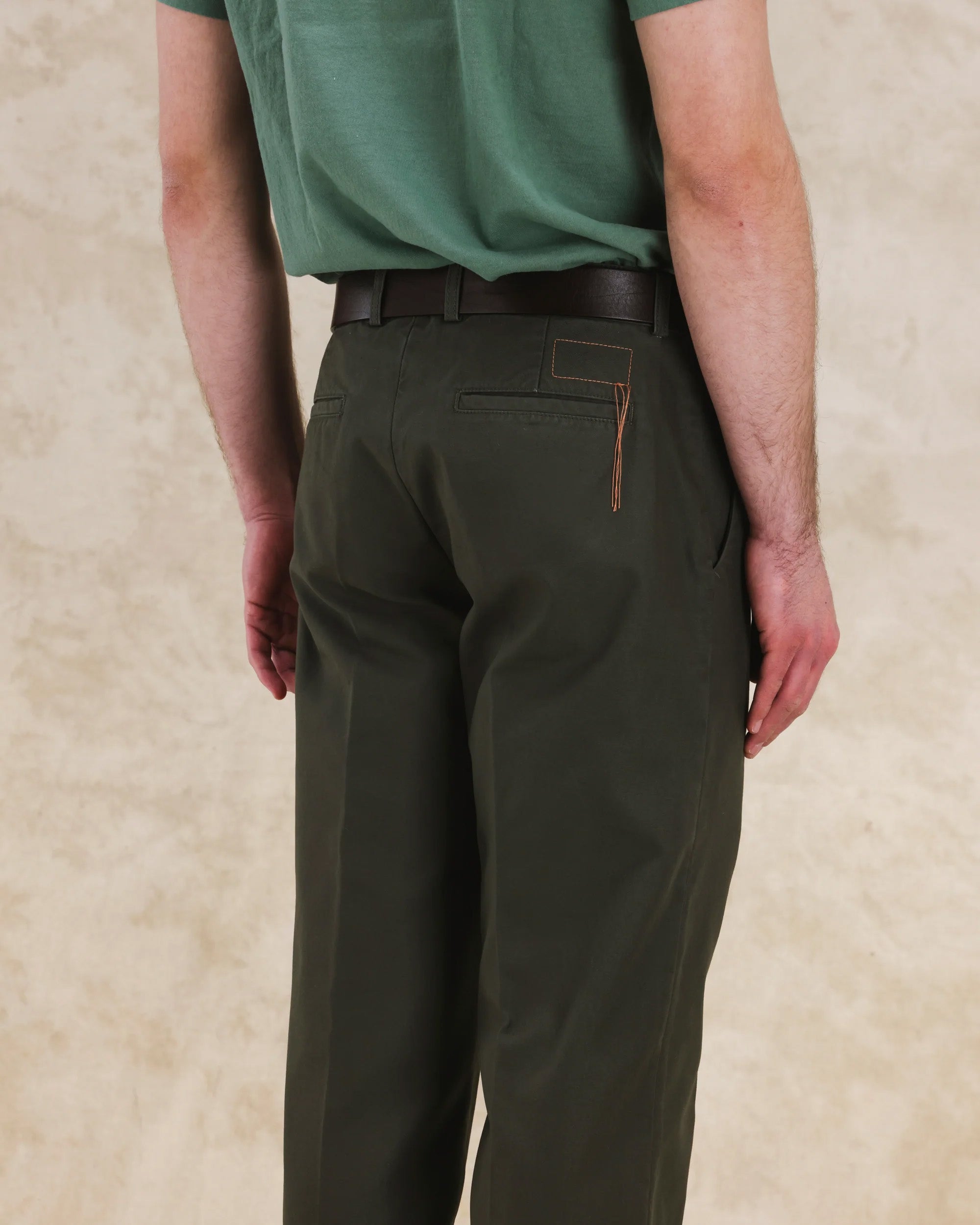 Maine Pantaloni In Canvas di Cotone Rovesciato