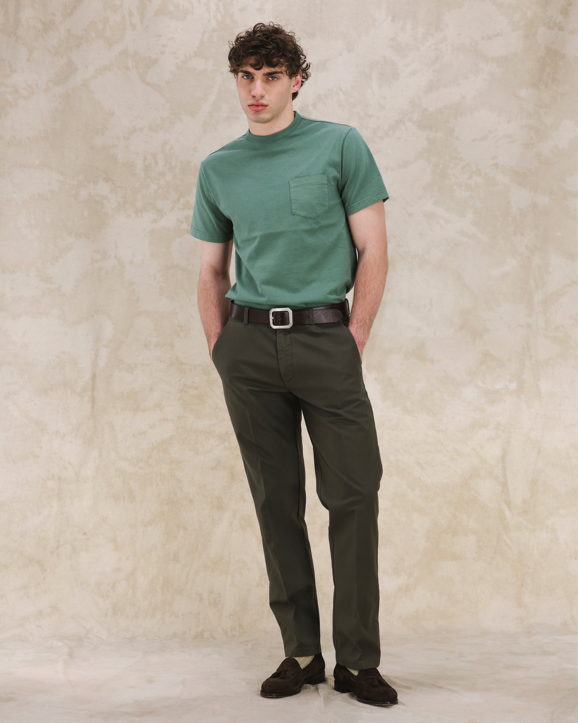 Maine Pantaloni In Canvas di Cotone Rovesciato