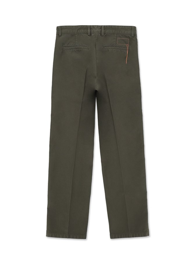 Maine Pantaloni In Canvas di Cotone Rovesciato