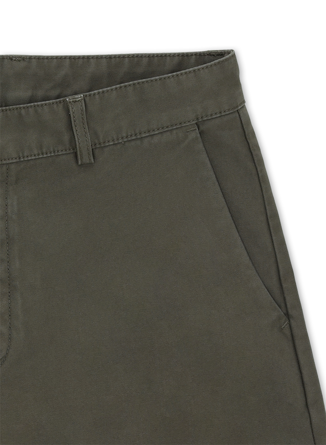 Maine33 Pantaloni In Canvas di Cotone Rovesciato