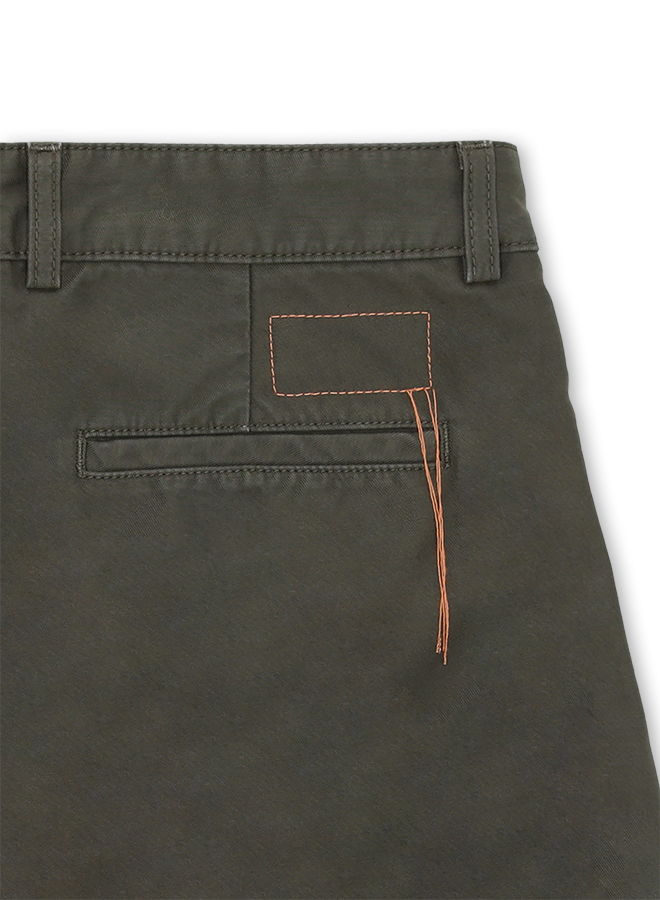 Maine33 Pantaloni In Canvas di Cotone Rovesciato