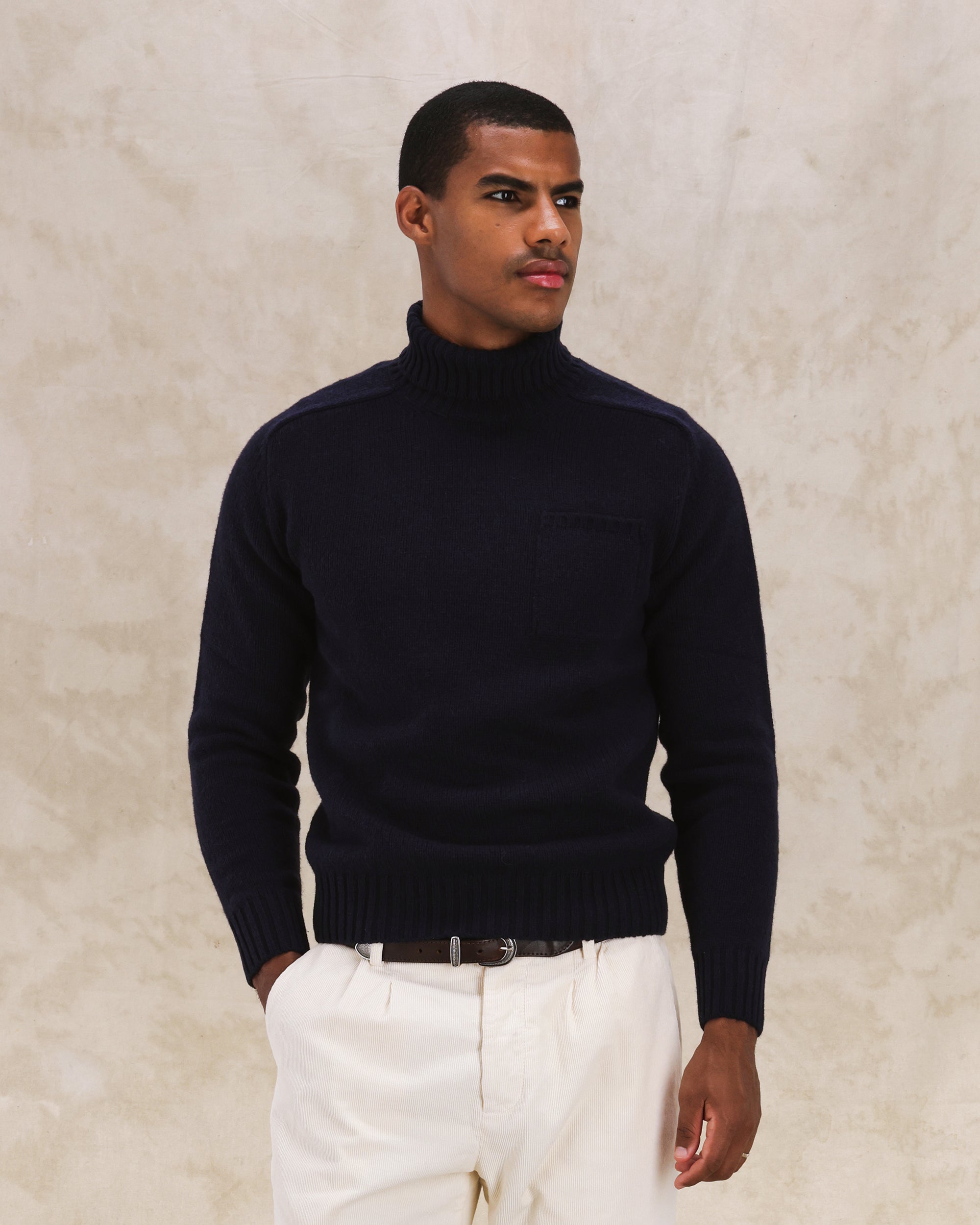 Mallory Maglione Collo Alto In Lana Merino