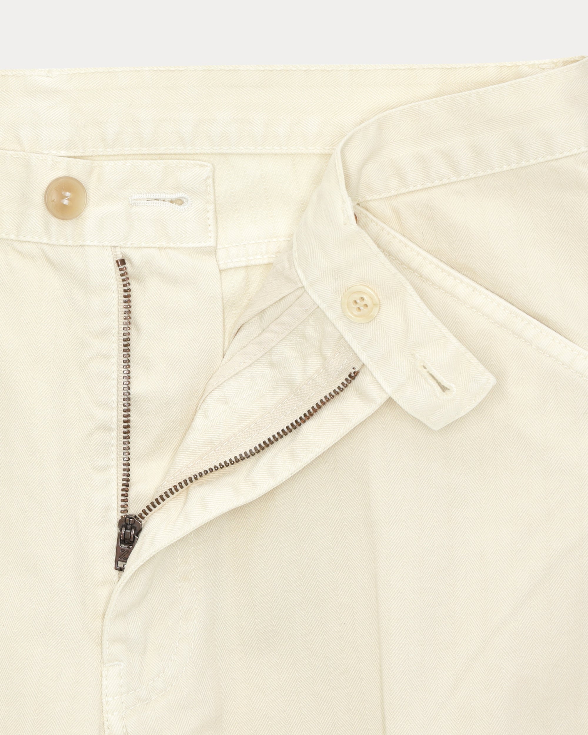 Mcqueen Cotton Herringbone Trousers