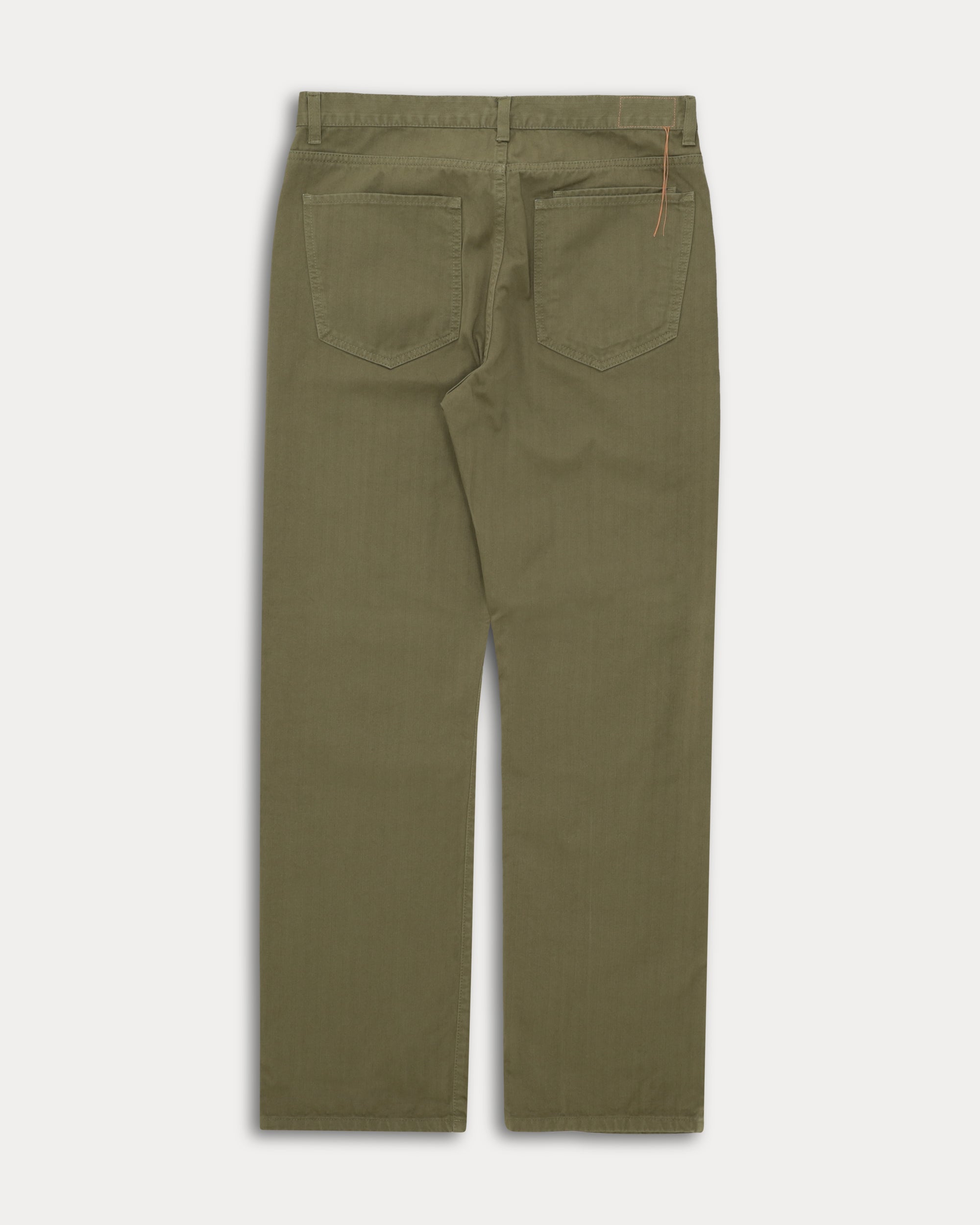 Mcqueen Pantaloni in Herringbone di Cotone