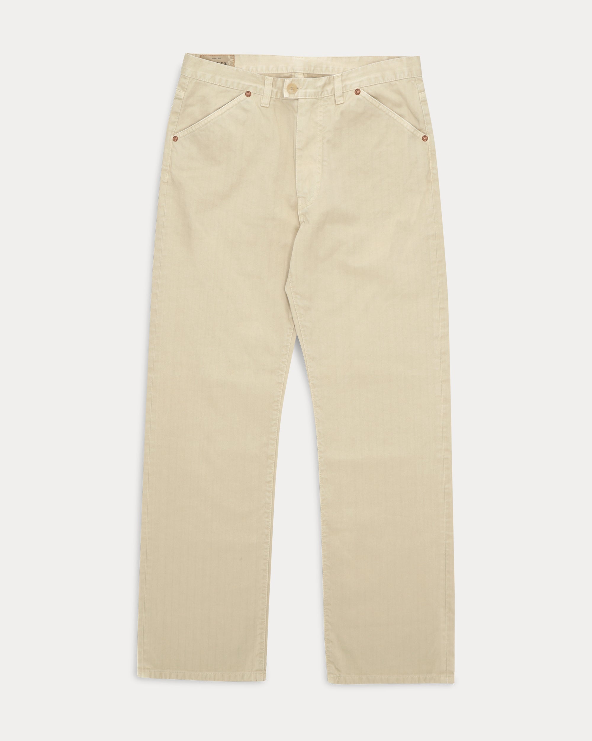 Mcqueen Pantaloni in Herringbone di Cotone