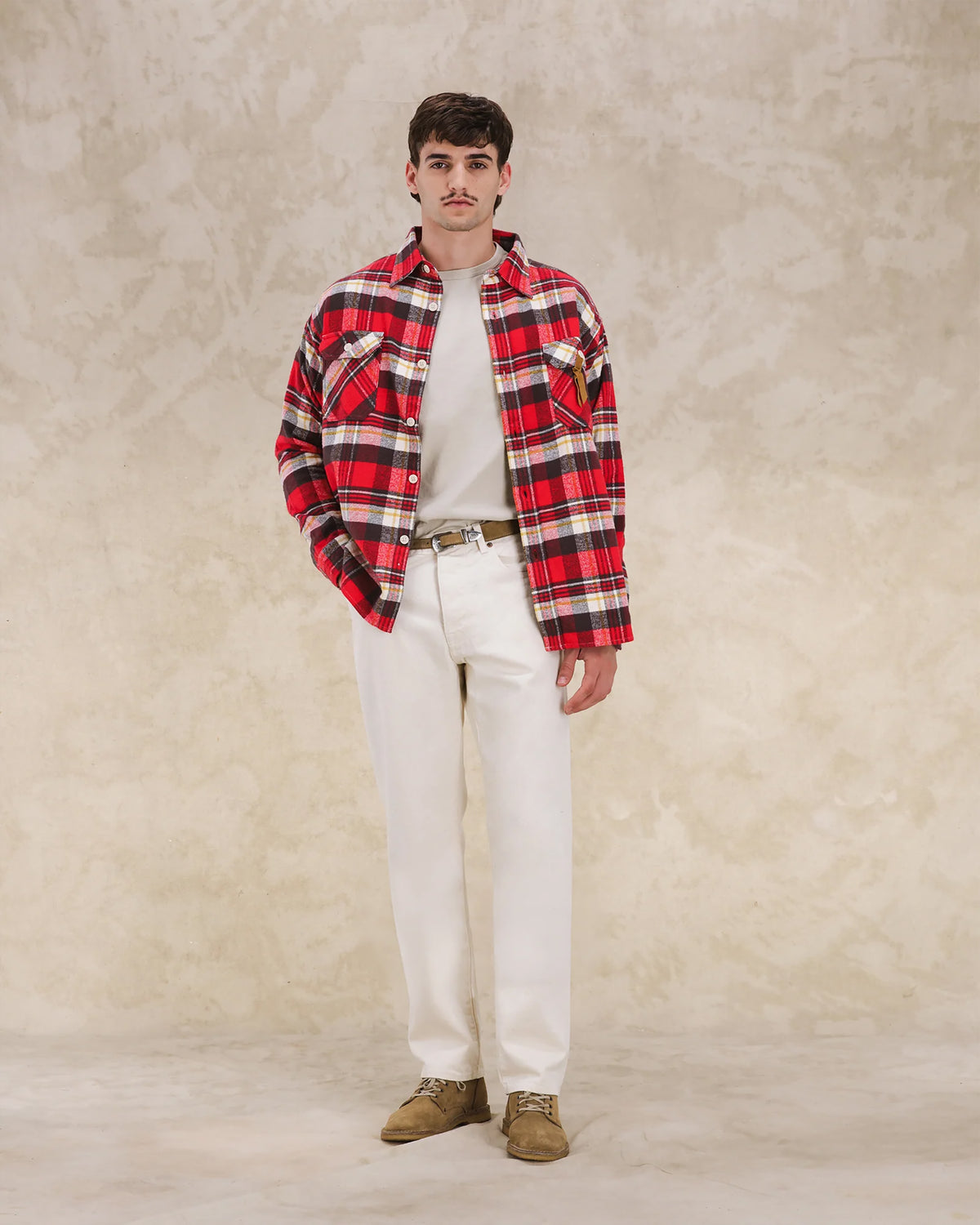 Mescal Checkered Flannel Overshirt