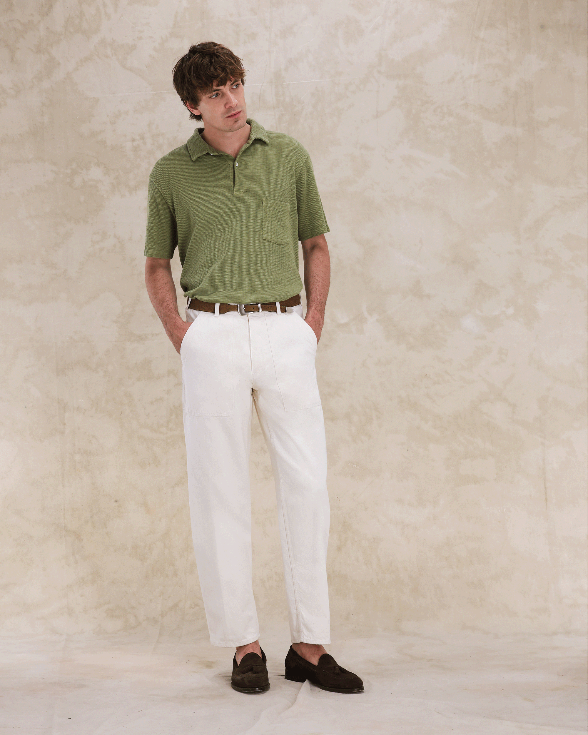 Missourim Polo In Jersey Waffle Manica Corta