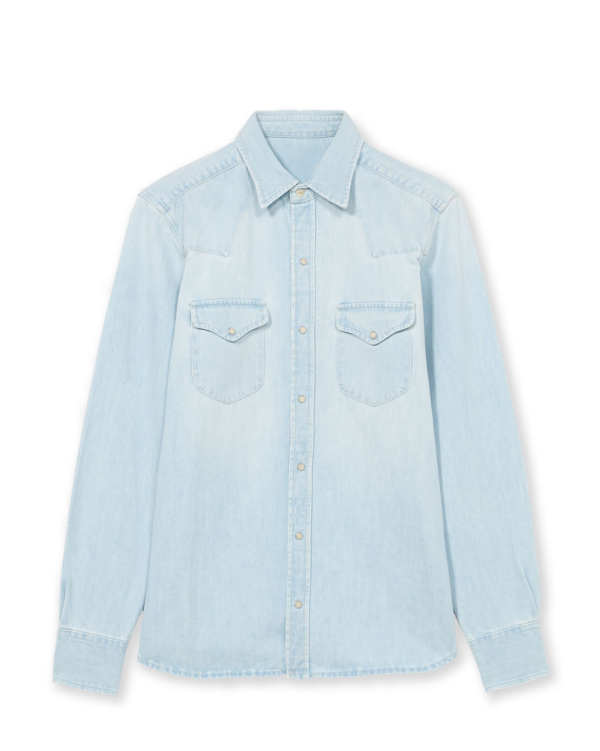 Texj Camicia Texana Bleach Wash