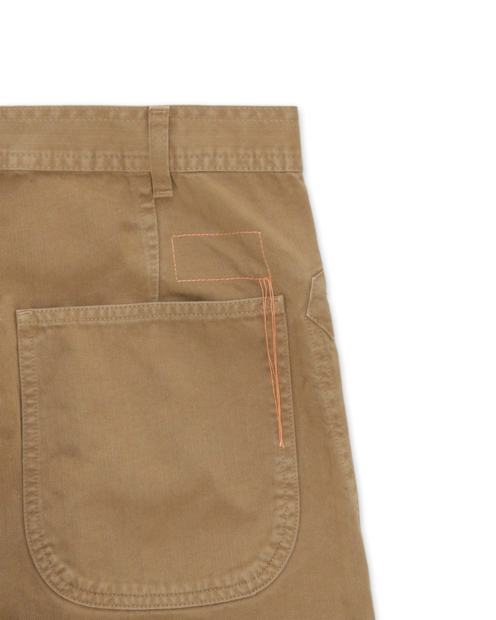 Nemo Pantaloni in Herringbone di Cotone