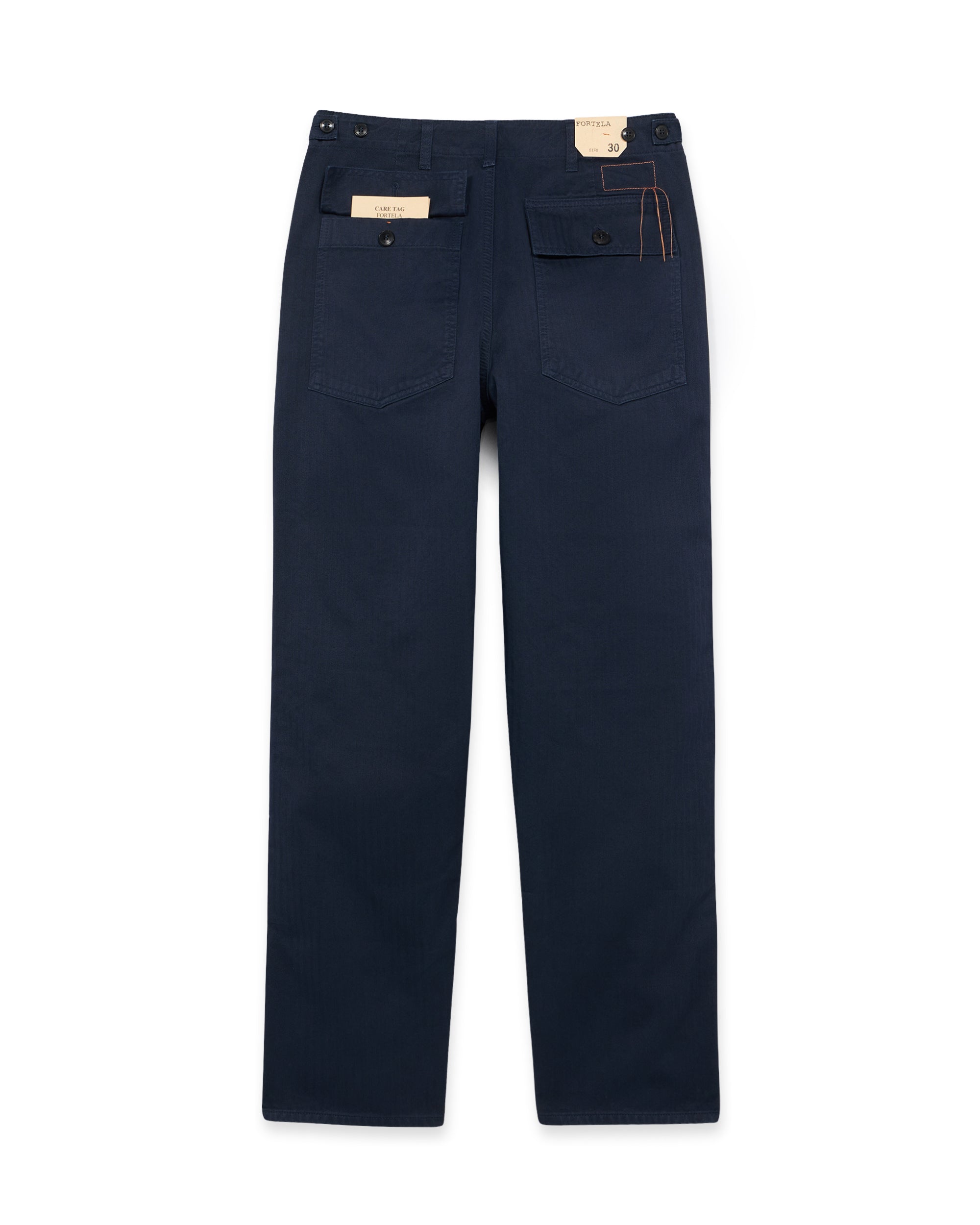 Newfatigue Pantaloni Fatigue In Herringbone di Cotone