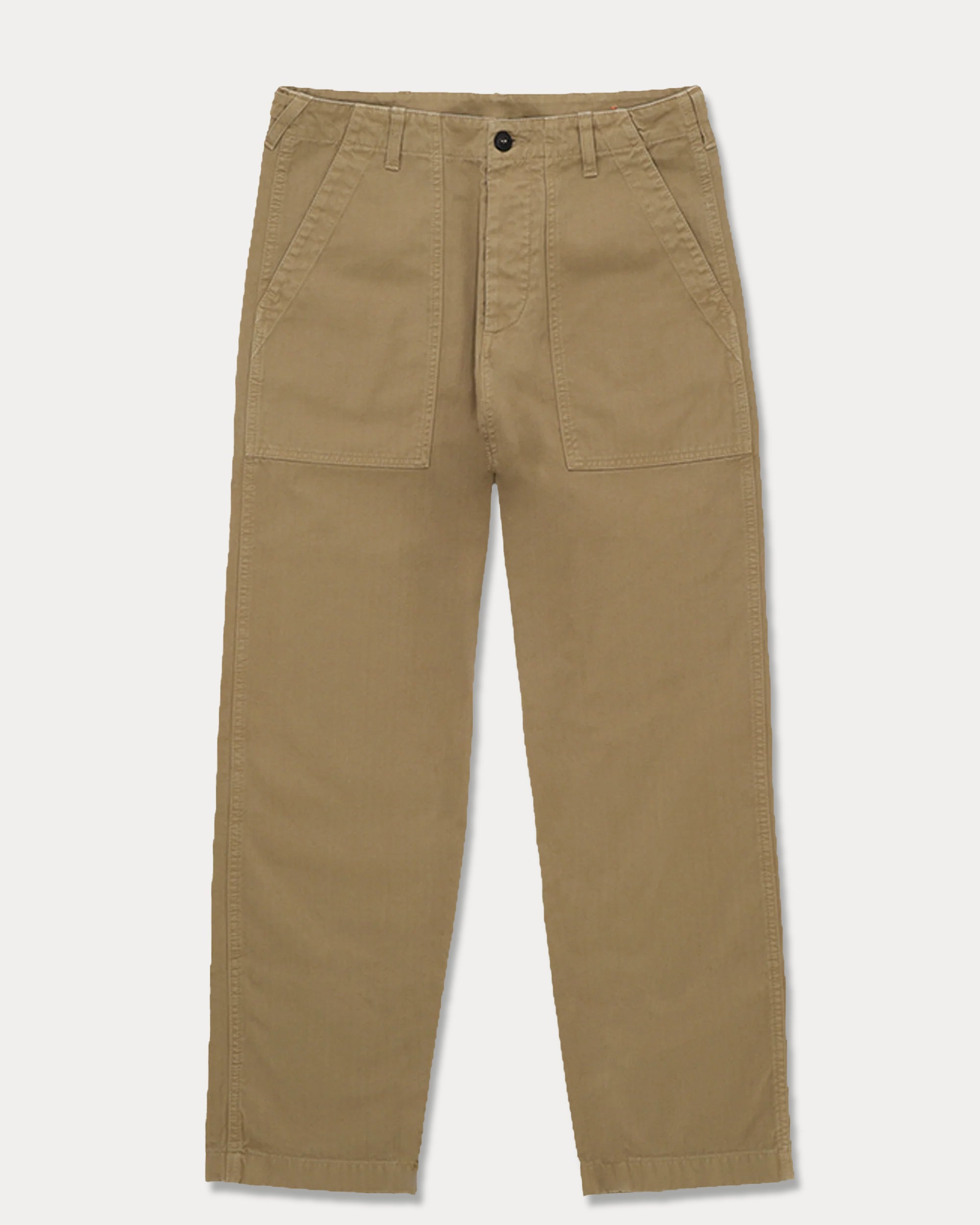 Newfatigue Pantaloni Fatigue In Herringbone di Cotone