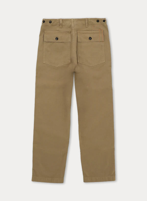 Newfatigue Pantaloni Fatigue In Herringbone di Cotone