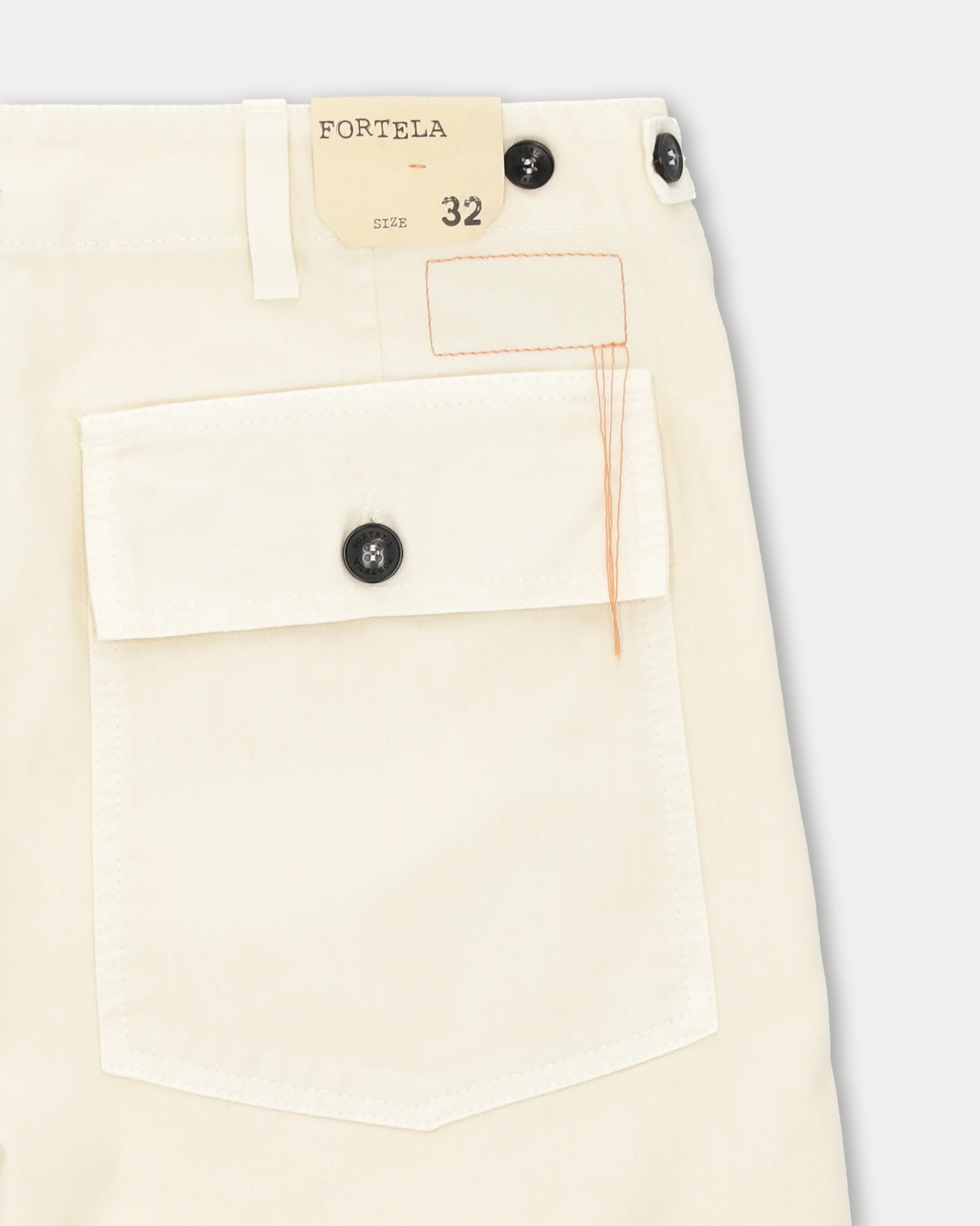 Newfatigue Pantaloni Fatigue In Herringbone di Cotone