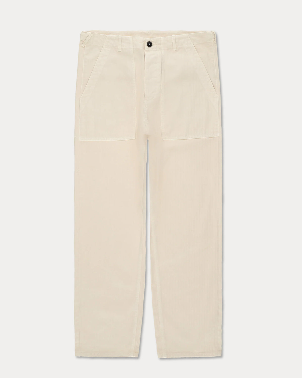 Newfatigue Pantaloni Fatigue In Herringbone di Cotone