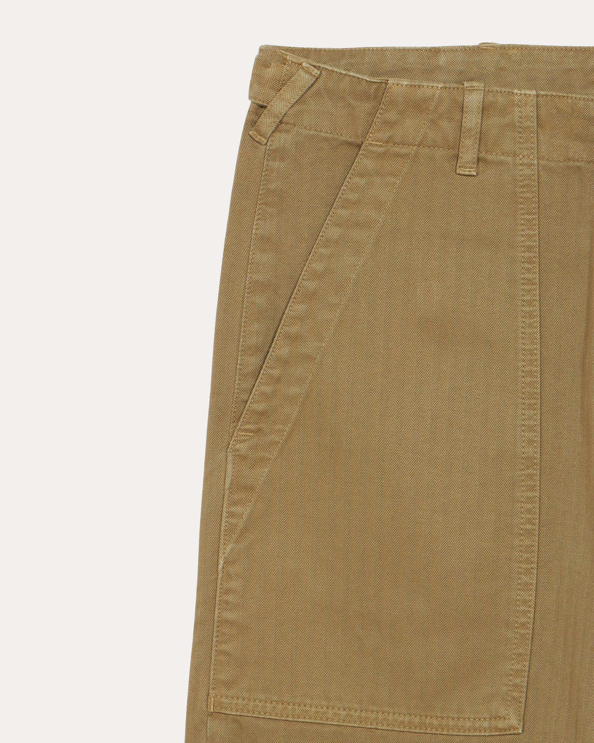 Newfatigue Pantaloni Fatigue In Herringbone di Cotone