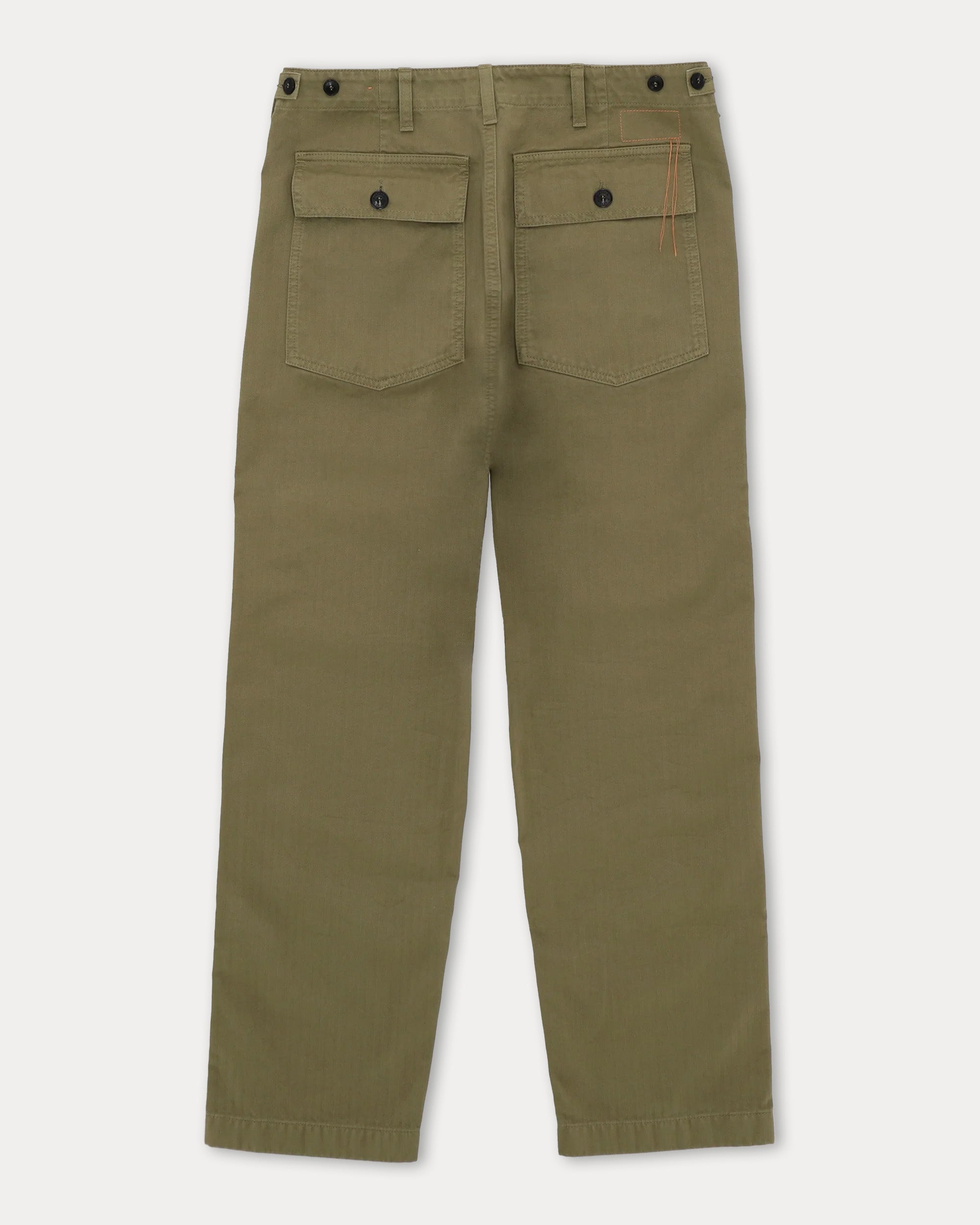 Newfatigue Pantaloni Fatigue In Herringbone di Cotone