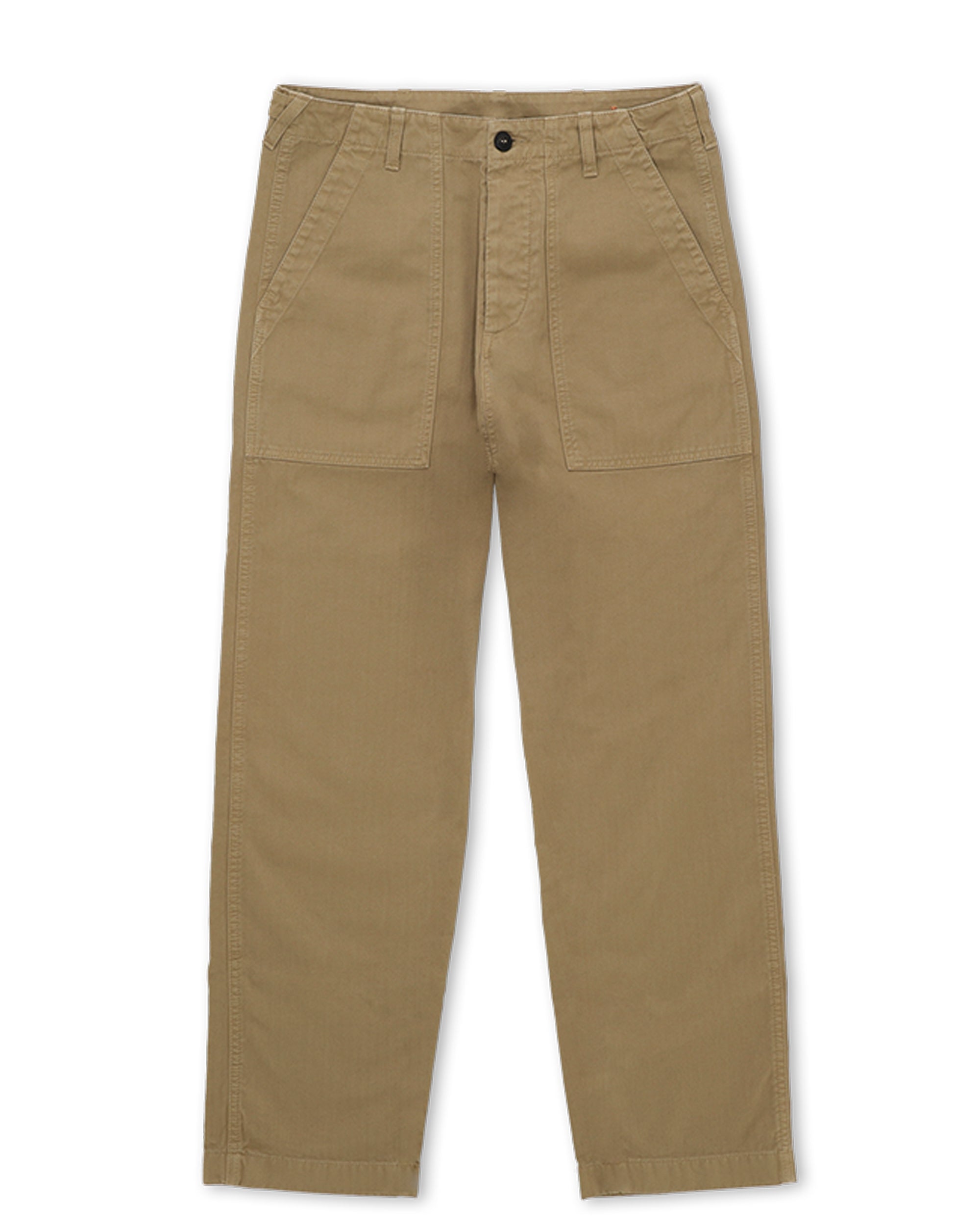 Newfatigue Pantaloni Fatigue In Herringbone di Cotone