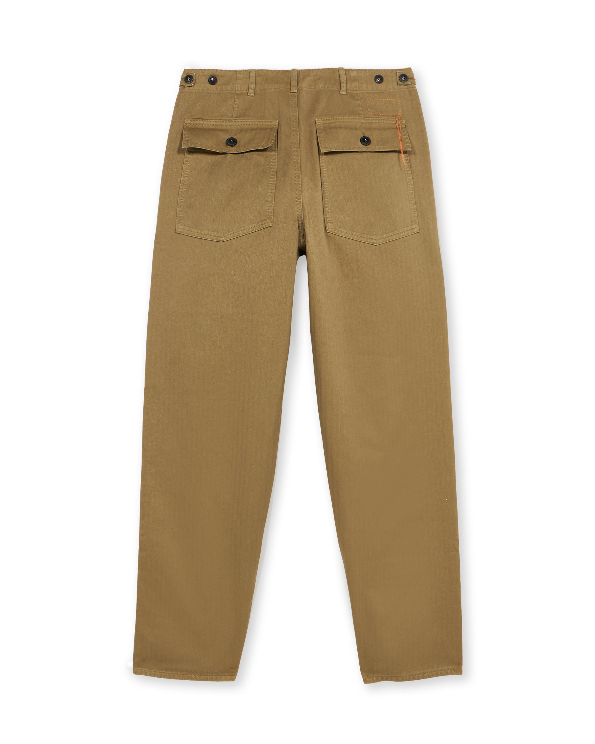 Newfatigue Pantaloni Fatigue In Herringbone di Cotone