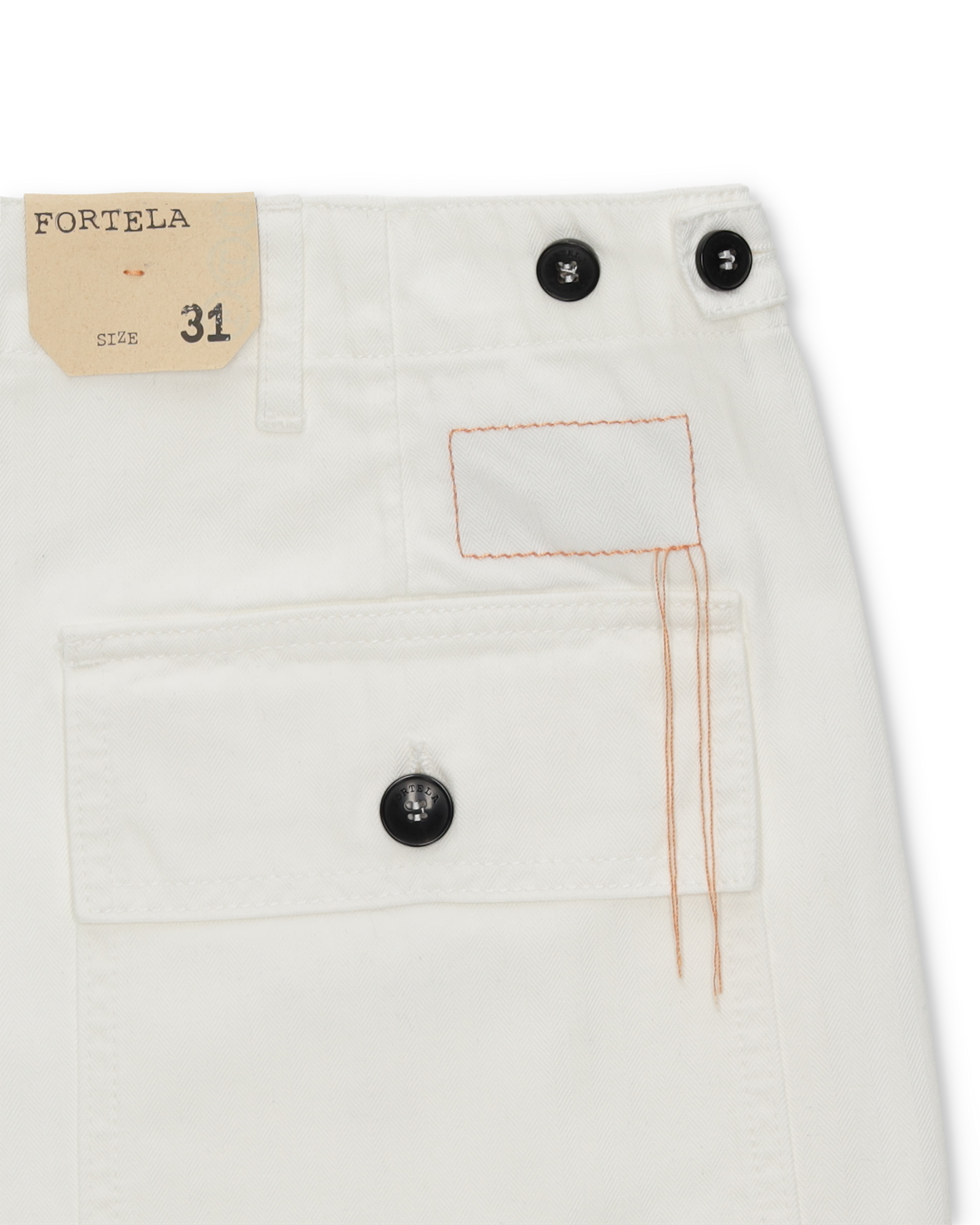 Newfatigue Pantaloni Fatigue In Herringbone di Cotone