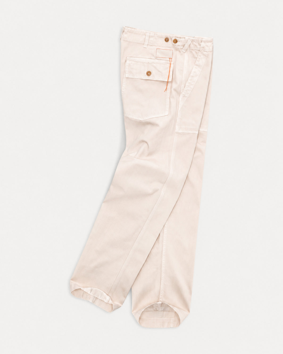 Newfatigue Pantaloni Fatigue In Herringbone di Cotone