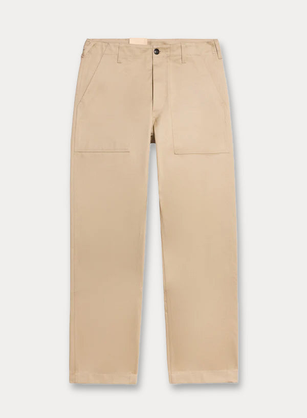 Newfatigue Pantaloni Fatigue In Gabardine di Cotone Pesante