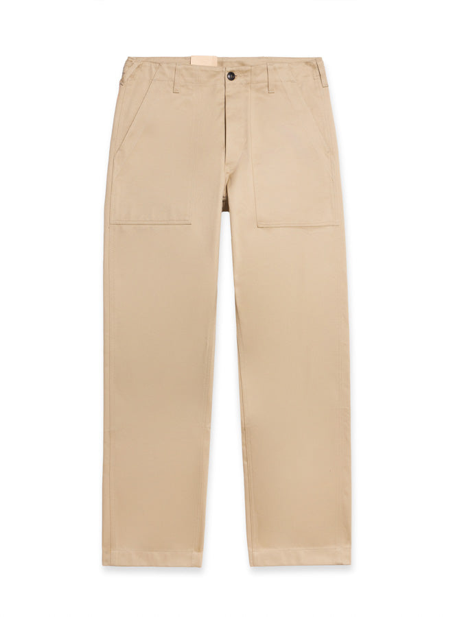Newfatigue Pantaloni Fatigue In Gabardine di Cotone Pesante