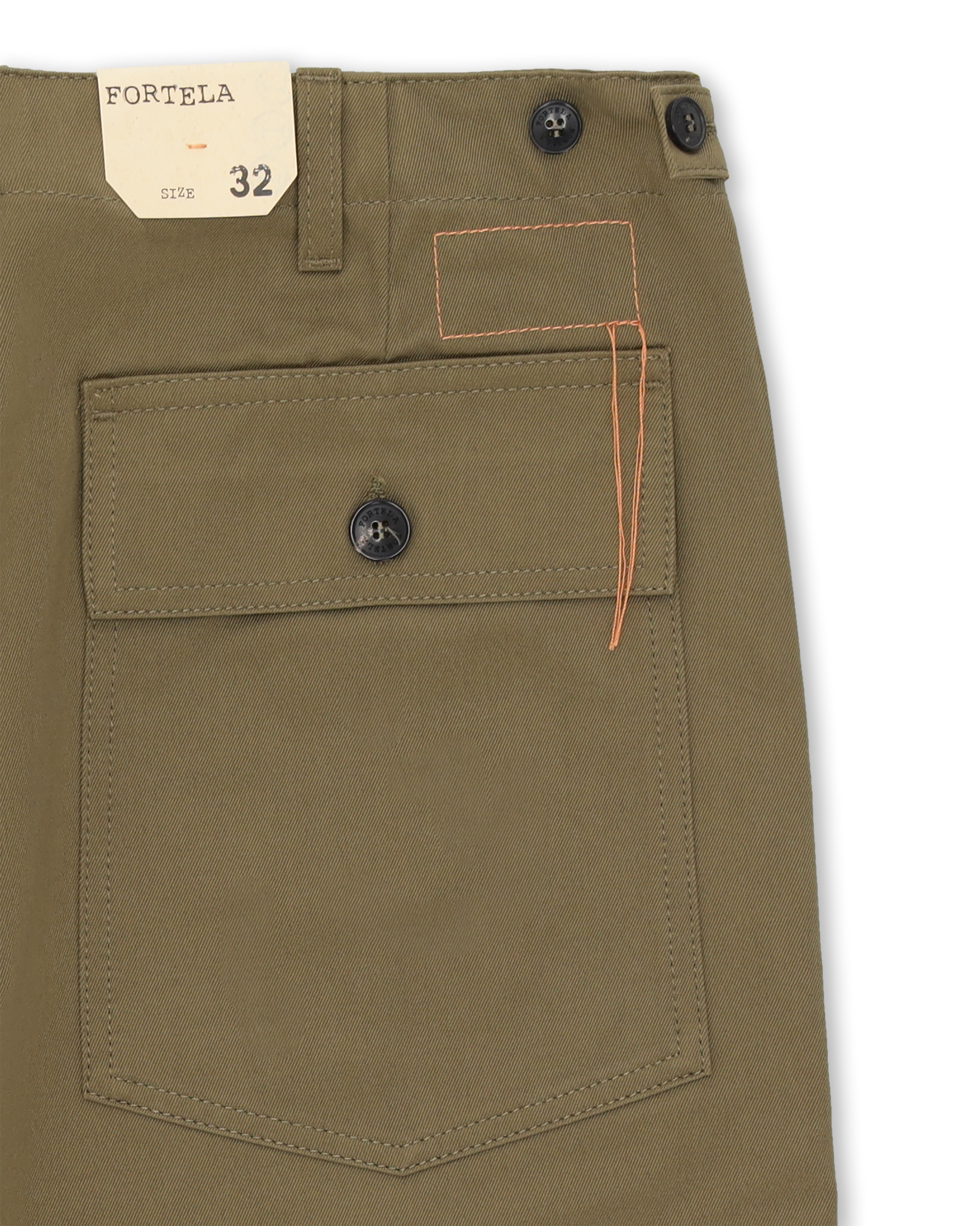 Newfatigue Pantaloni Fatigue In Gabardine di Cotone Pesante