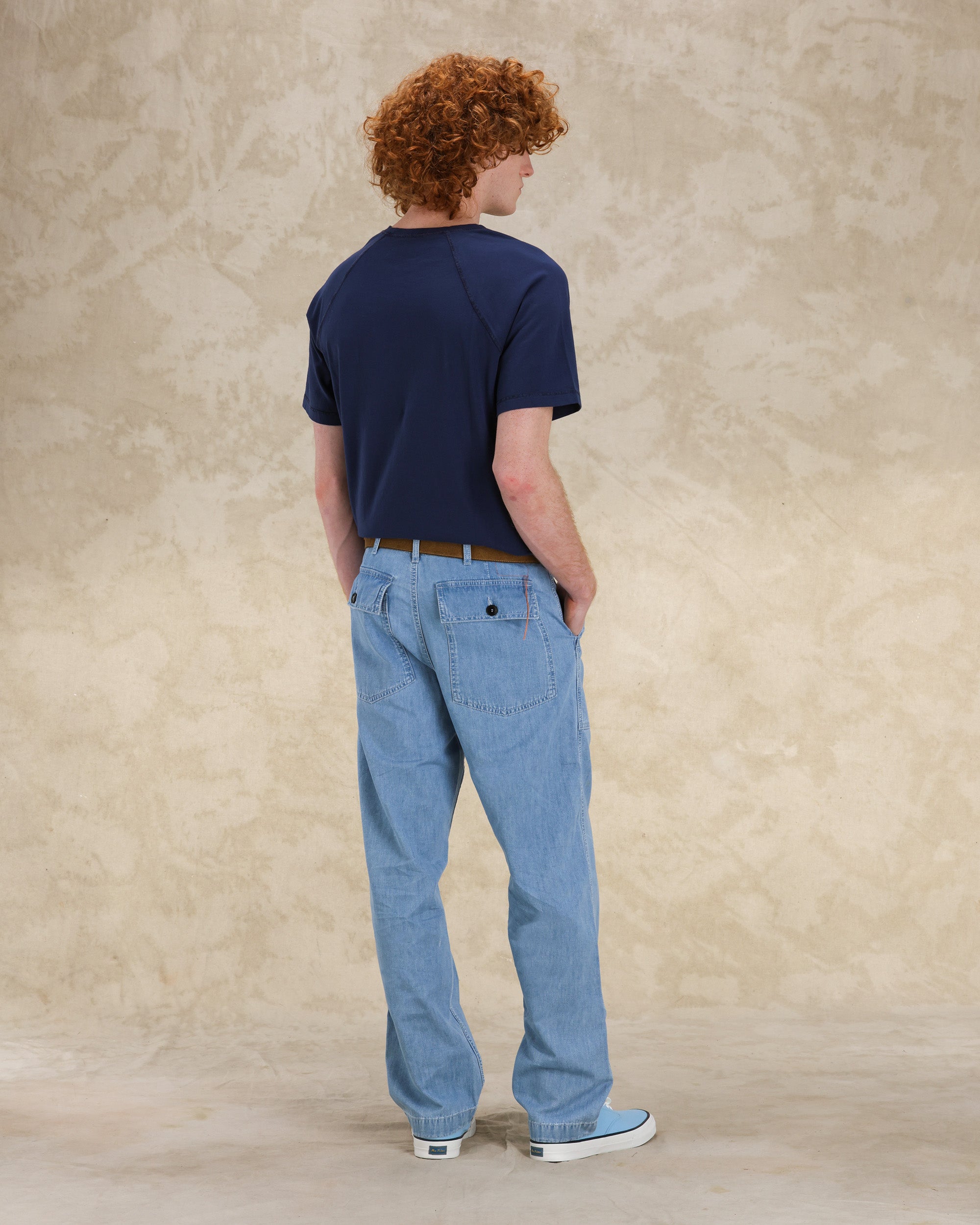 Newfatigue Trousers Denim Bleach Wash