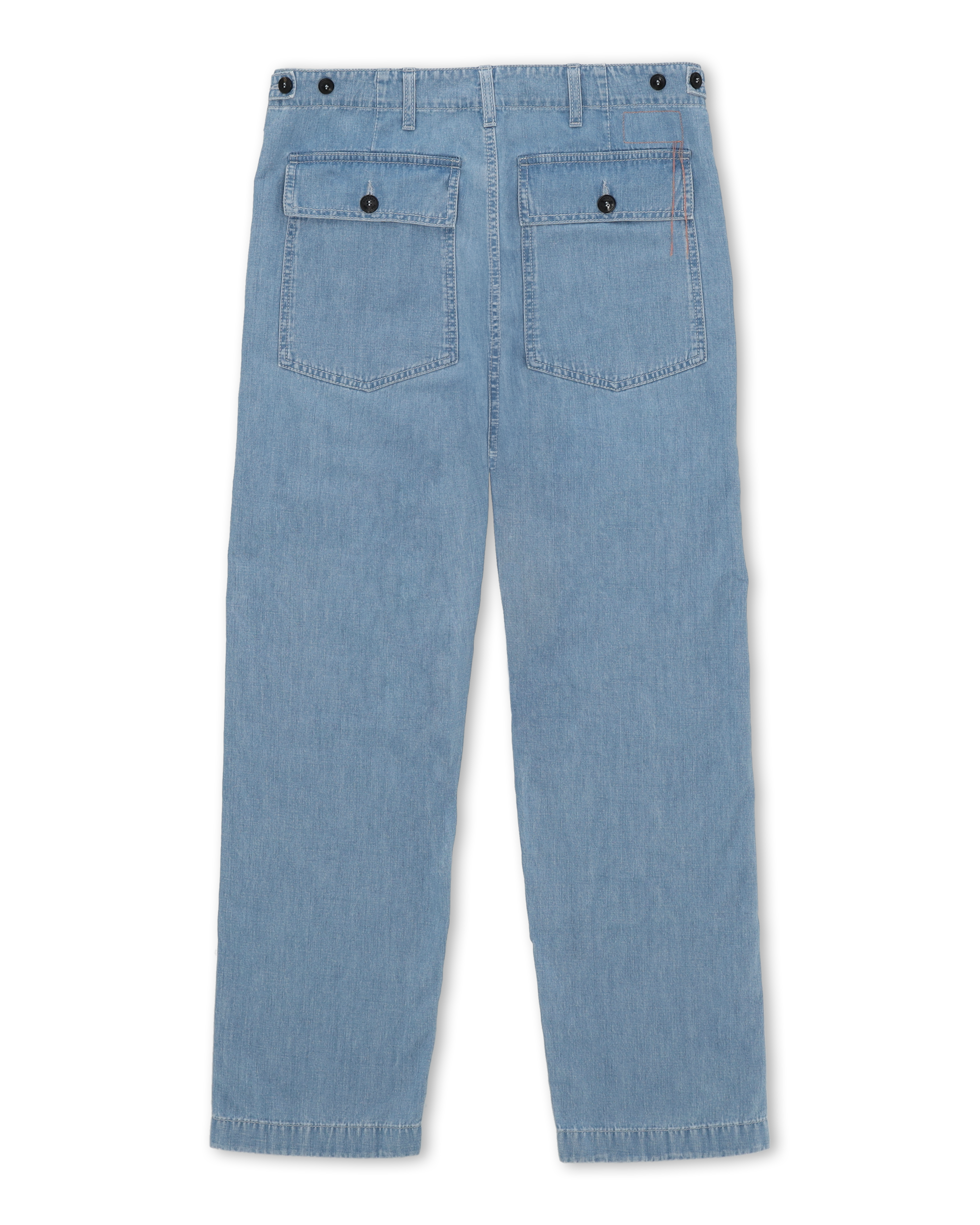 Newfatigue Pantaloni in Denim Bleach Wash