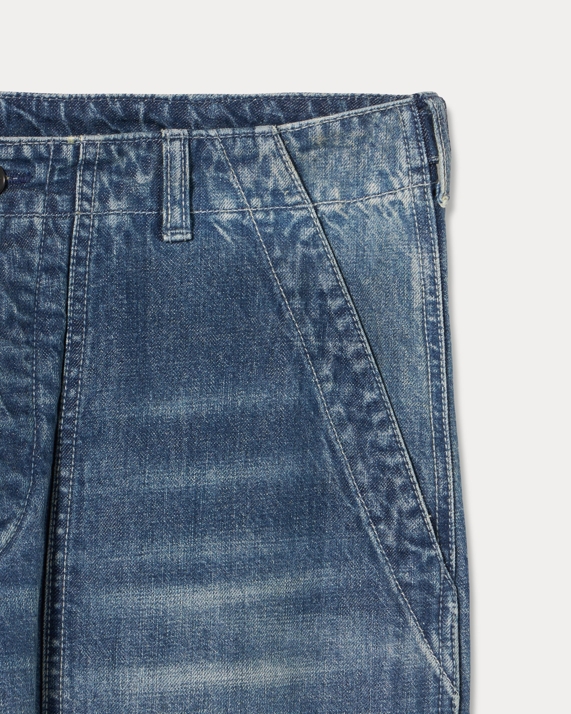 Newfatigue Pantaloni in Denim Custom Wash